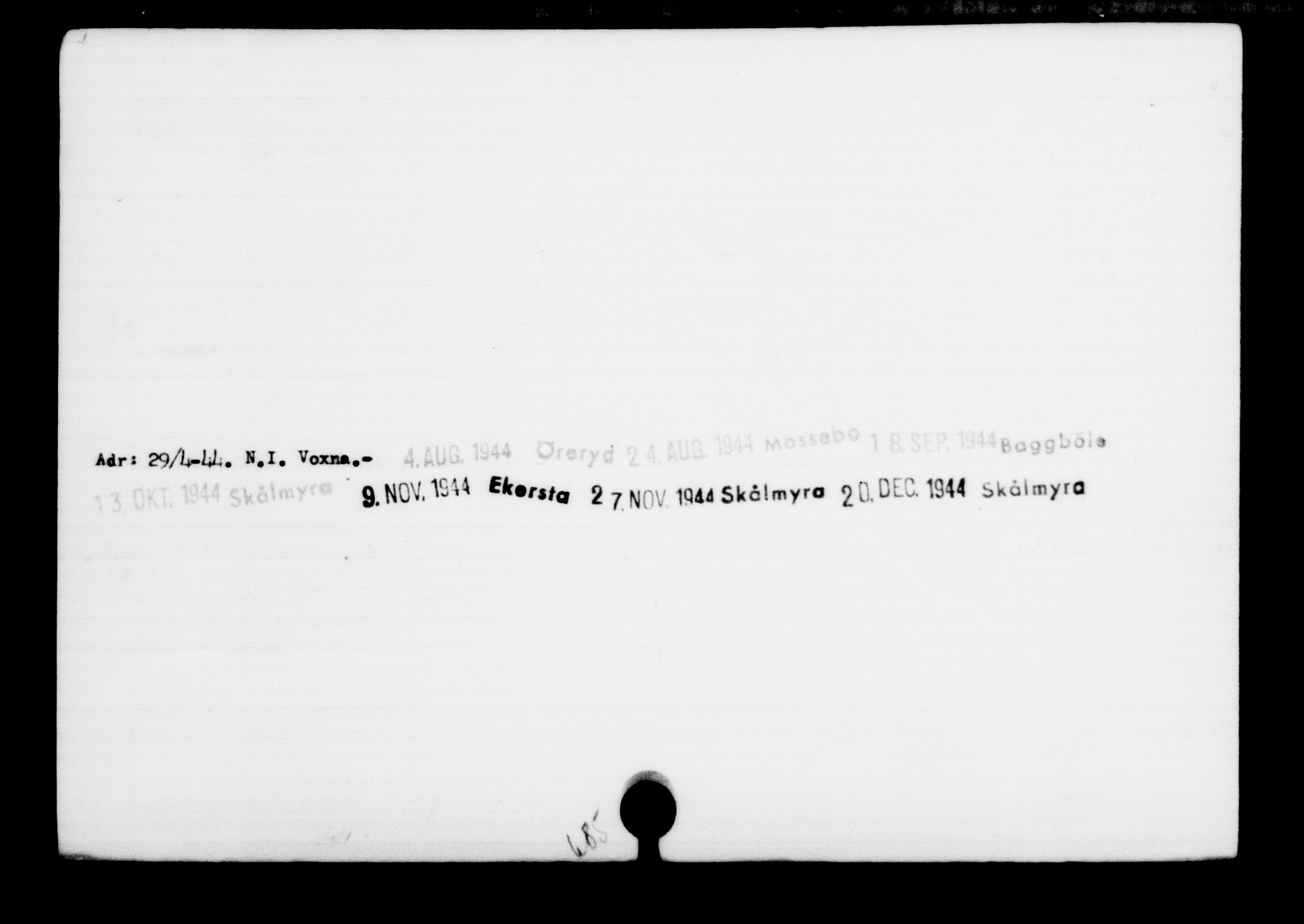 Utenriksstasjonene, Legasjonen i Stockholm, Flyktningkontoret, AV/RA-S-6753/V/Va/L0001: Kjesäterkartoteket, flyktninger med registreringsnr. 1-1000, 1940-1945, s. 848