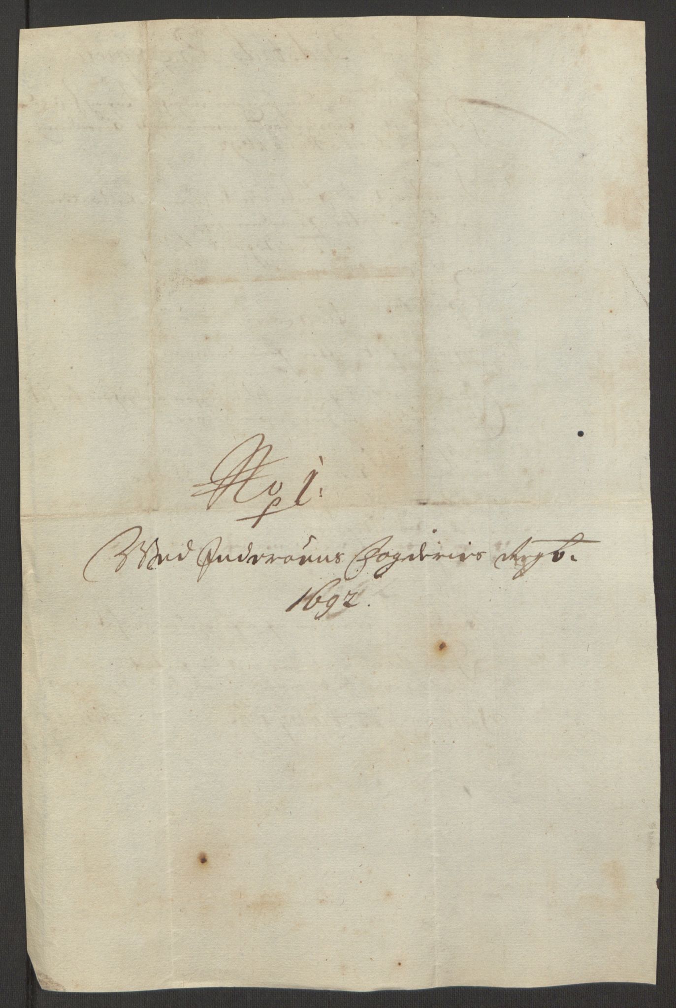 Rentekammeret inntil 1814, Reviderte regnskaper, Fogderegnskap, AV/RA-EA-4092/R63/L4308: Fogderegnskap Inderøy, 1692-1694, s. 140