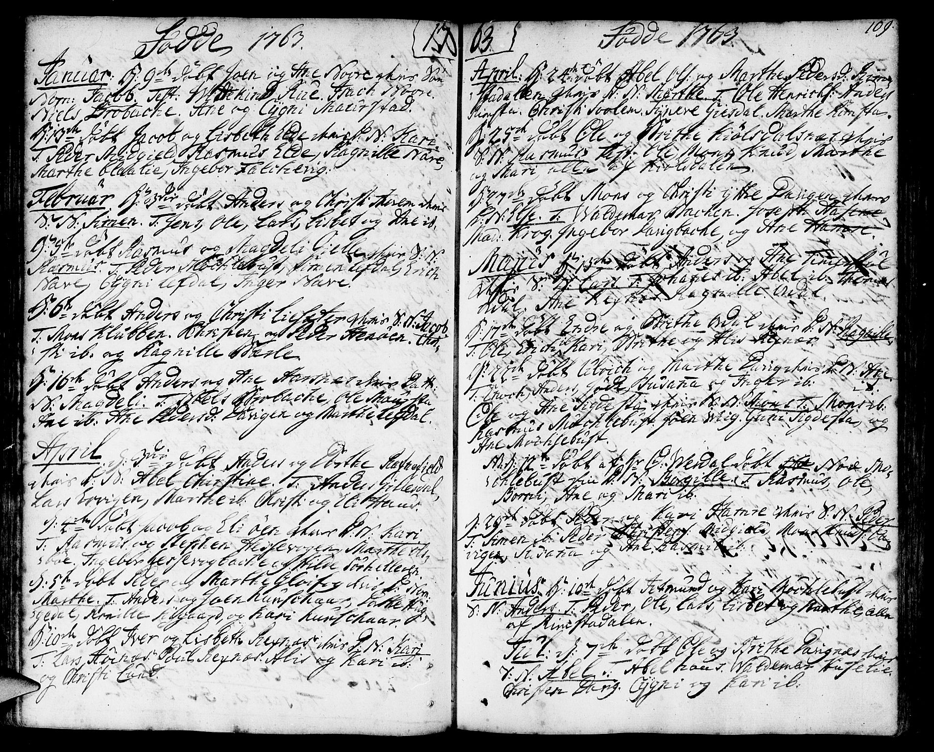 Davik sokneprestembete, AV/SAB-A-79701/H/Haa/Haaa/L0002: Ministerialbok nr. A 2, 1742-1816, s. 109