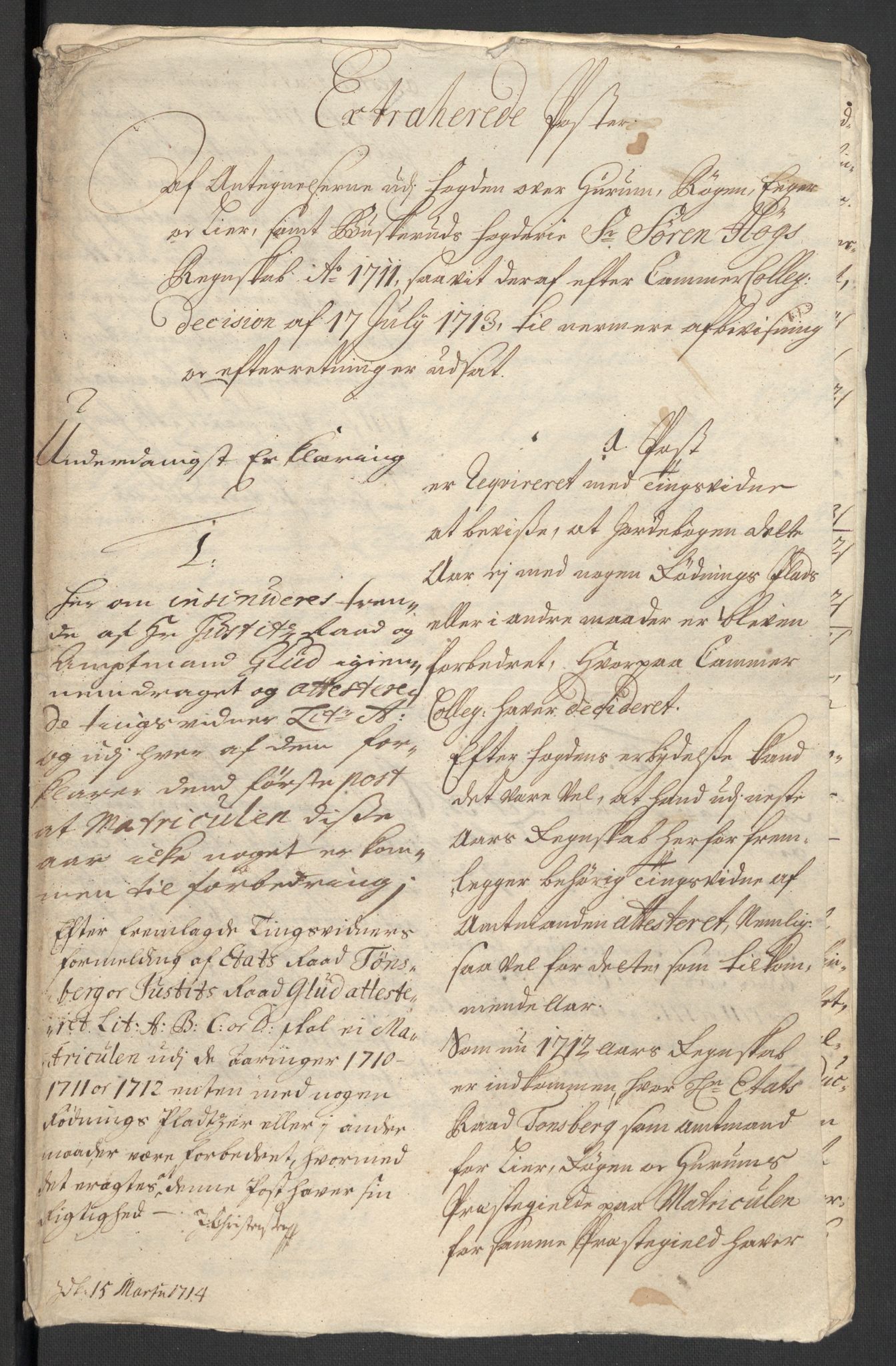 Rentekammeret inntil 1814, Reviderte regnskaper, Fogderegnskap, RA/EA-4092/R31/L1705: Fogderegnskap Hurum, Røyken, Eiker, Lier og Buskerud, 1711, s. 416