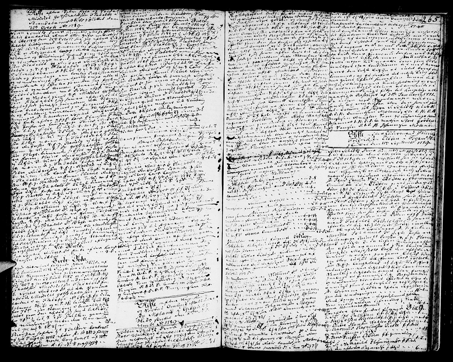 Sunnhordland sorenskrivar, SAB/A-2401/1/H/Ha/Haa/L0010: Skifteprotokollar. Register i protokoll. Fol. 565-ut, 1787-1790, s. 264b-265a