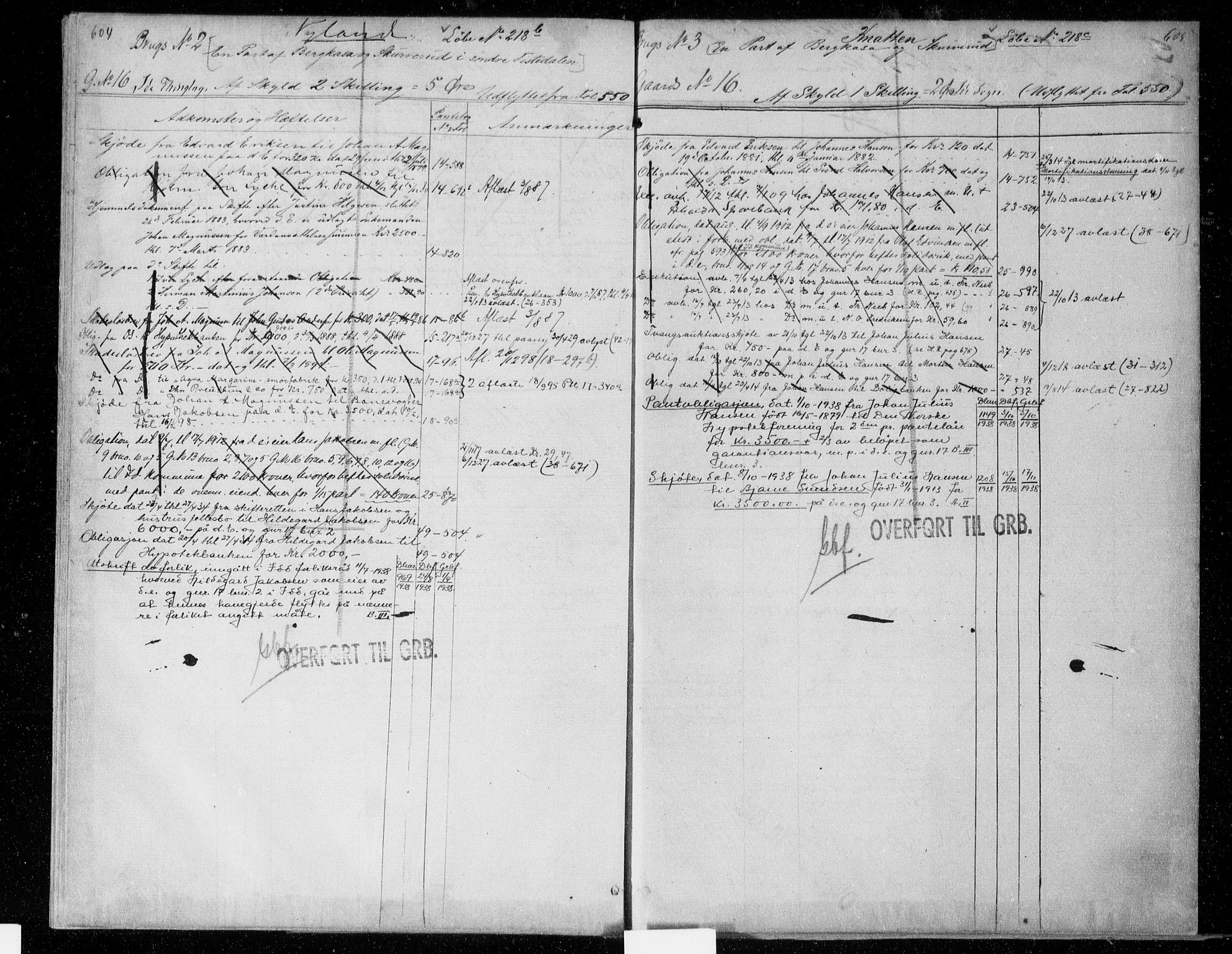 Idd og Marker sorenskriveri, AV/SAO-A-10283/G/Ga/Gac/L0005b: Panteregister nr. II 5b, 1811-1953, s. 604-605