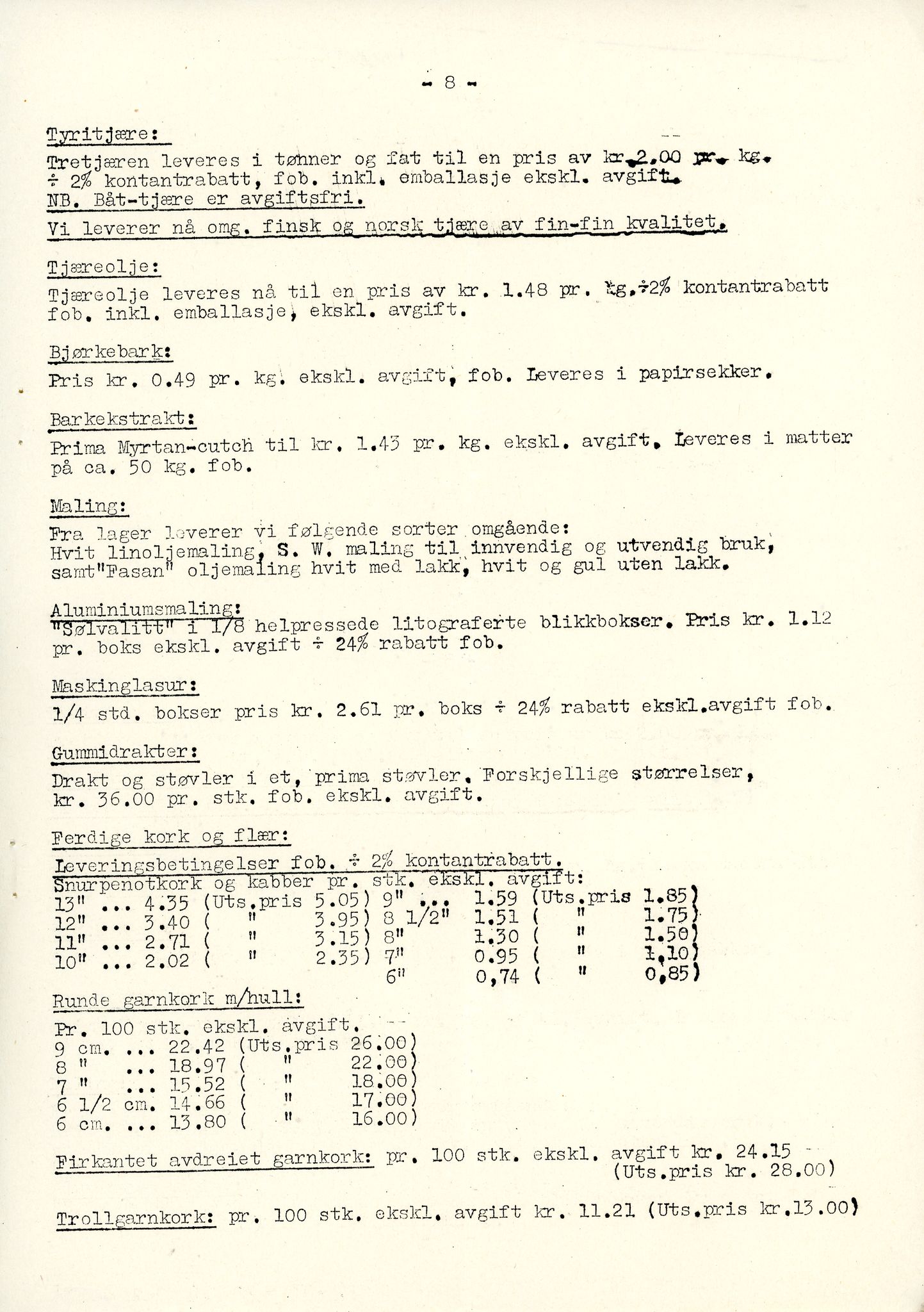 Vardø Fiskersamvirkelag, VAMU/A-0037/D/Da/L0003: Korrespondanse Fi-Kj, 1947-1950