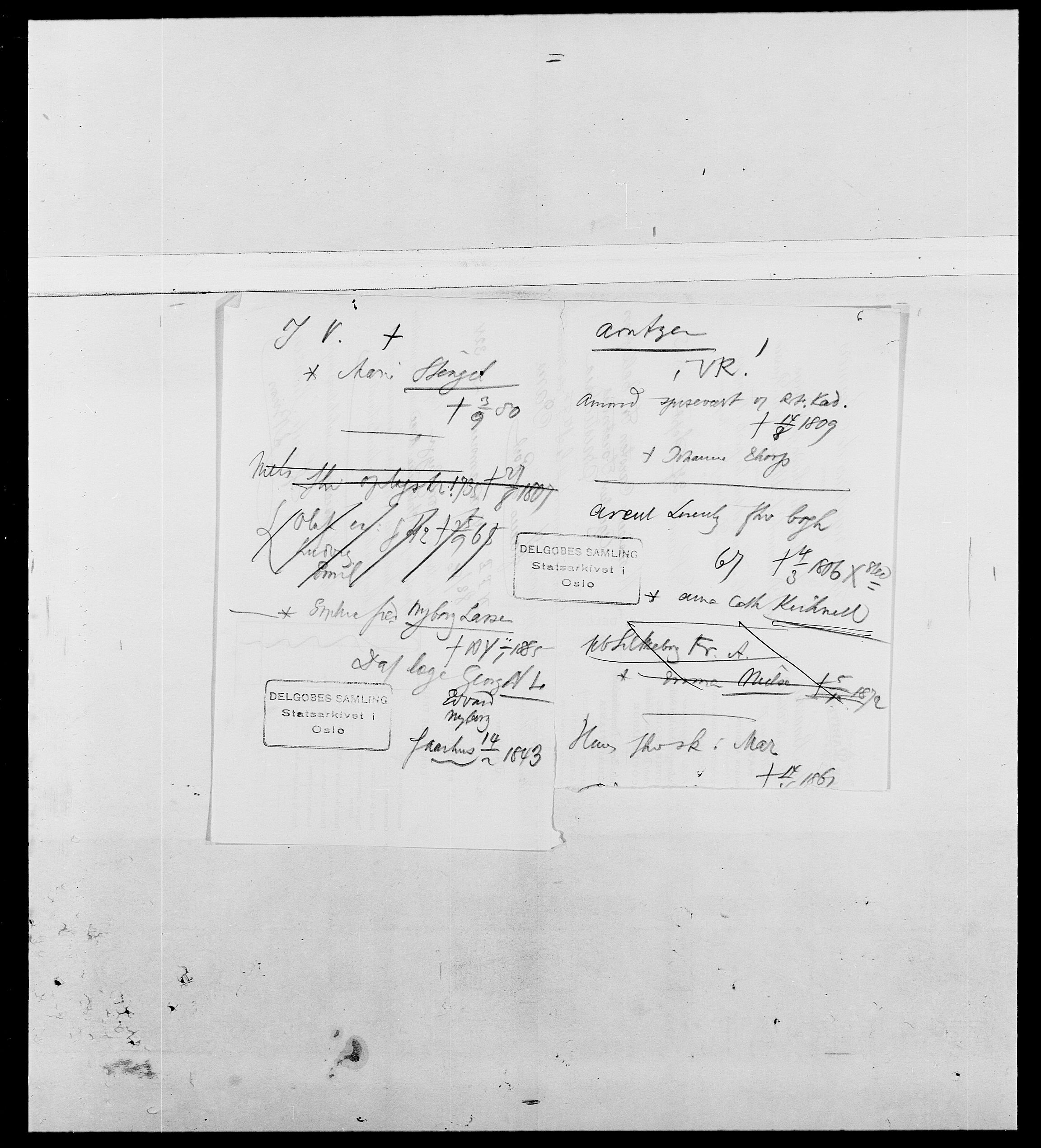 Delgobe, Charles Antoine - samling, AV/SAO-PAO-0038/D/Da/L0002: Anker, Ancher - Bauner, s. 344