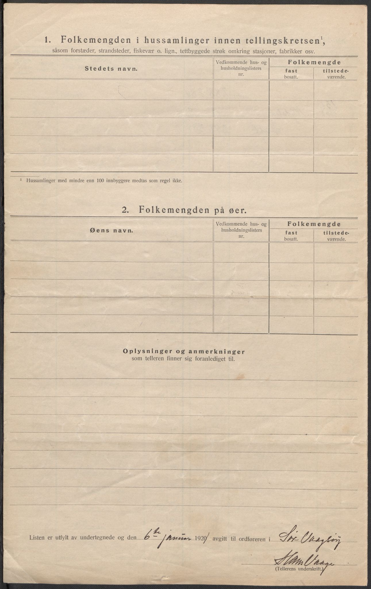 SAB, Folketelling 1920 for 1439 Sør-Vågsøy herred, 1920, s. 16