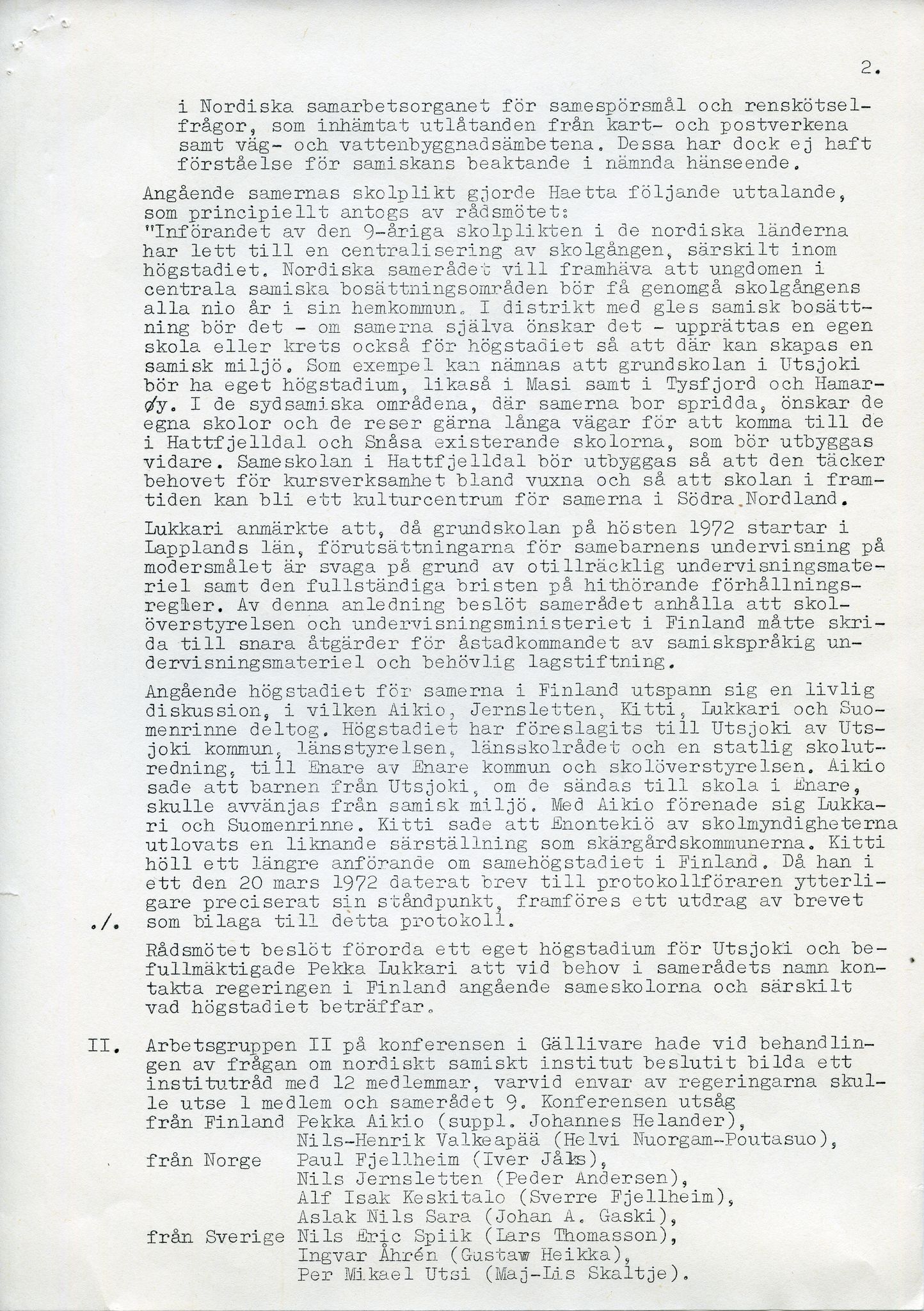 Sámiráđđi / Saami Council, SAMI/PA-1126/A/L0002: 06. Sámiráđi ja bargolávdegotti beavdegirjjit, 1957-1972