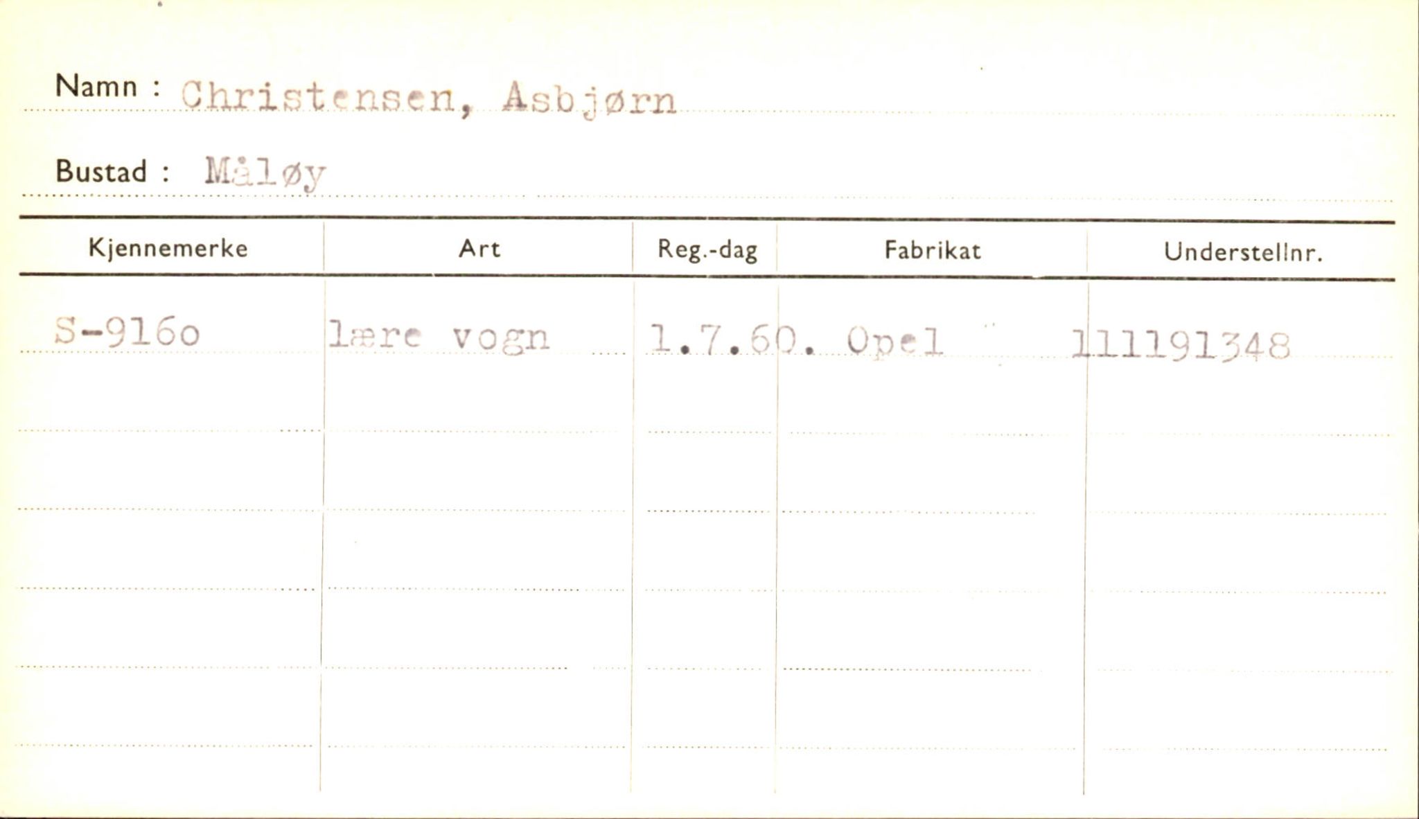 Statens vegvesen, Sogn og Fjordane vegkontor, SAB/A-5301/4/F/L0001C: Eigarregister Fjordane til 1.6.1961, 1930-1961, s. 623