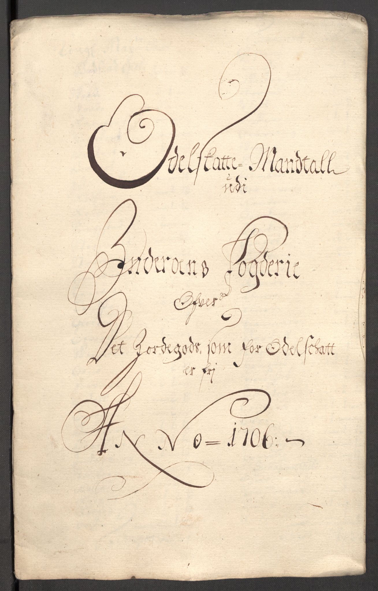 Rentekammeret inntil 1814, Reviderte regnskaper, Fogderegnskap, AV/RA-EA-4092/R63/L4315: Fogderegnskap Inderøy, 1706-1707, s. 224