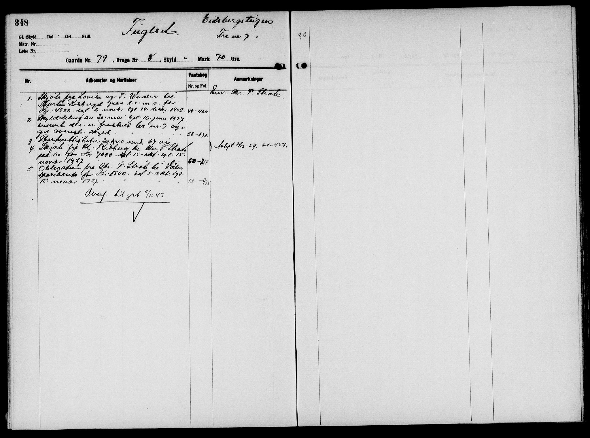 Solør tingrett, AV/SAH-TING-008/H/Ha/Hak/L0006: Panteregister nr. VI, 1900-1935, s. 348