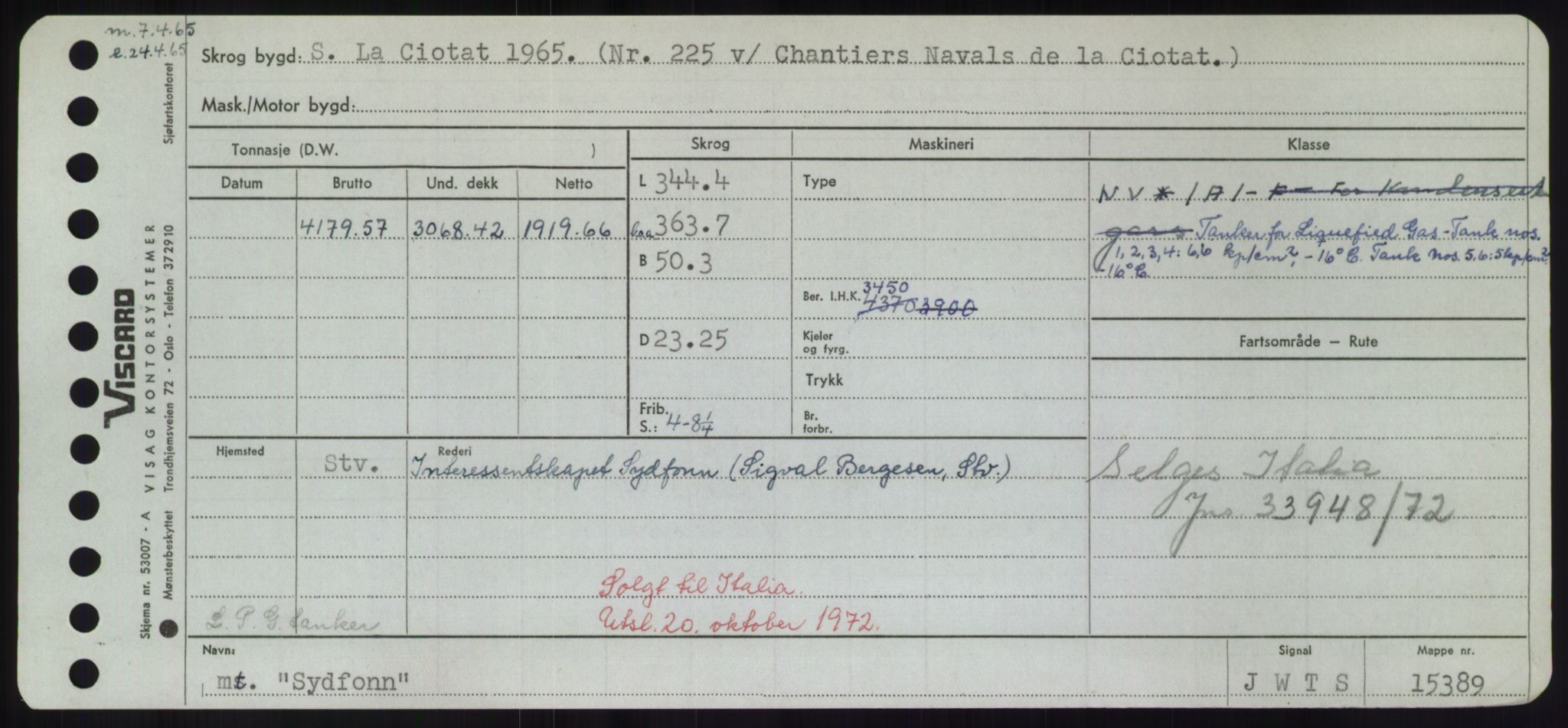 Sjøfartsdirektoratet med forløpere, Skipsmålingen, RA/S-1627/H/Hd/L0037: Fartøy, Su-Så, s. 409