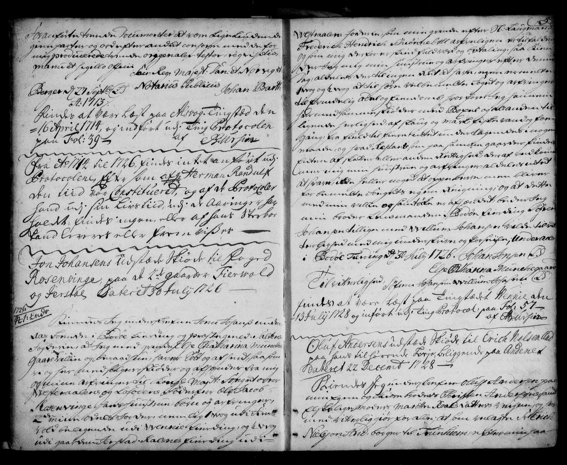 Vesterålen sorenskriveri, SAT/A-4180/1/2/2Ca/L0001: Pantebok nr. A, 1711-1788, s. 5