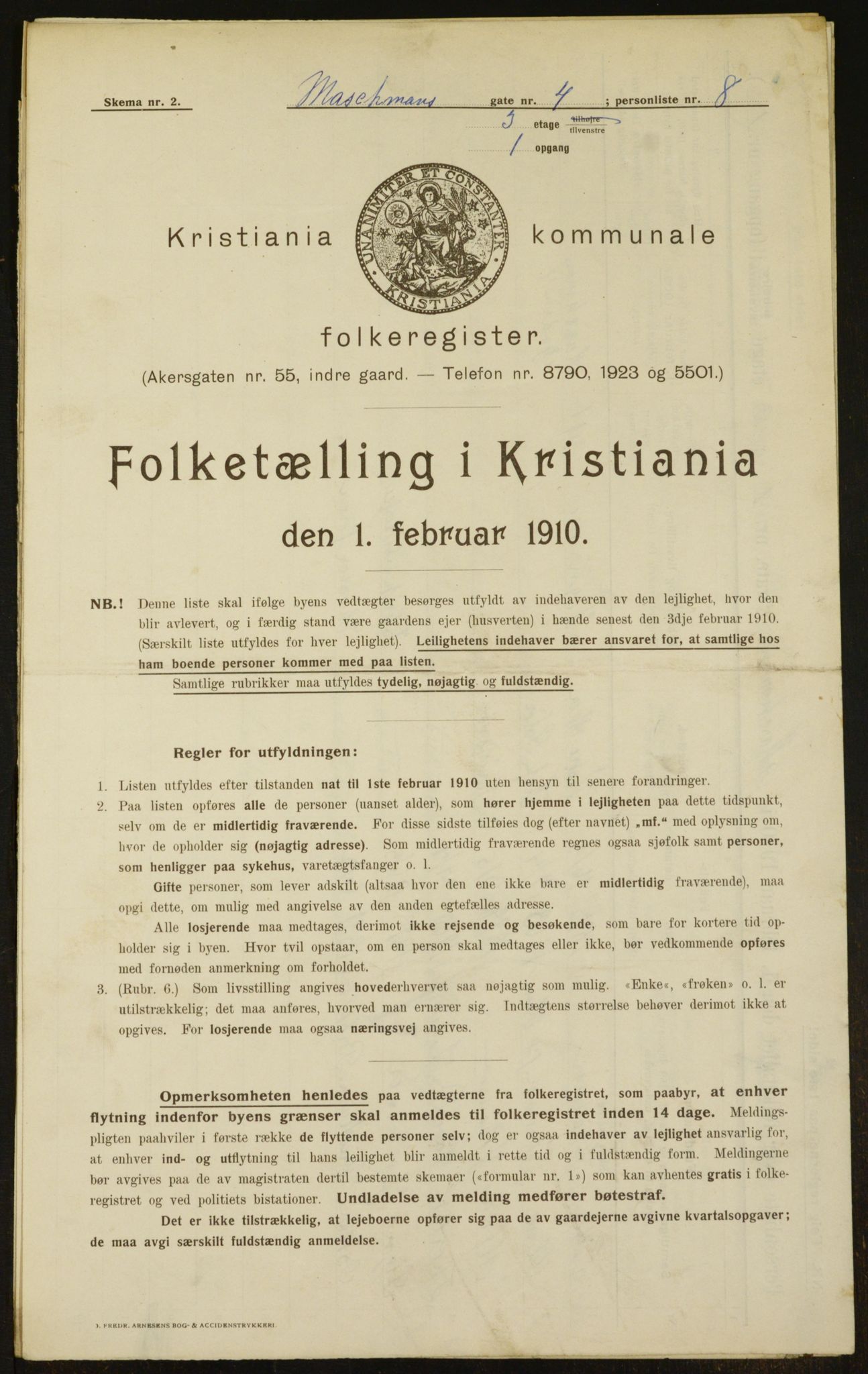 OBA, Kommunal folketelling 1.2.1910 for Kristiania, 1910, s. 62700