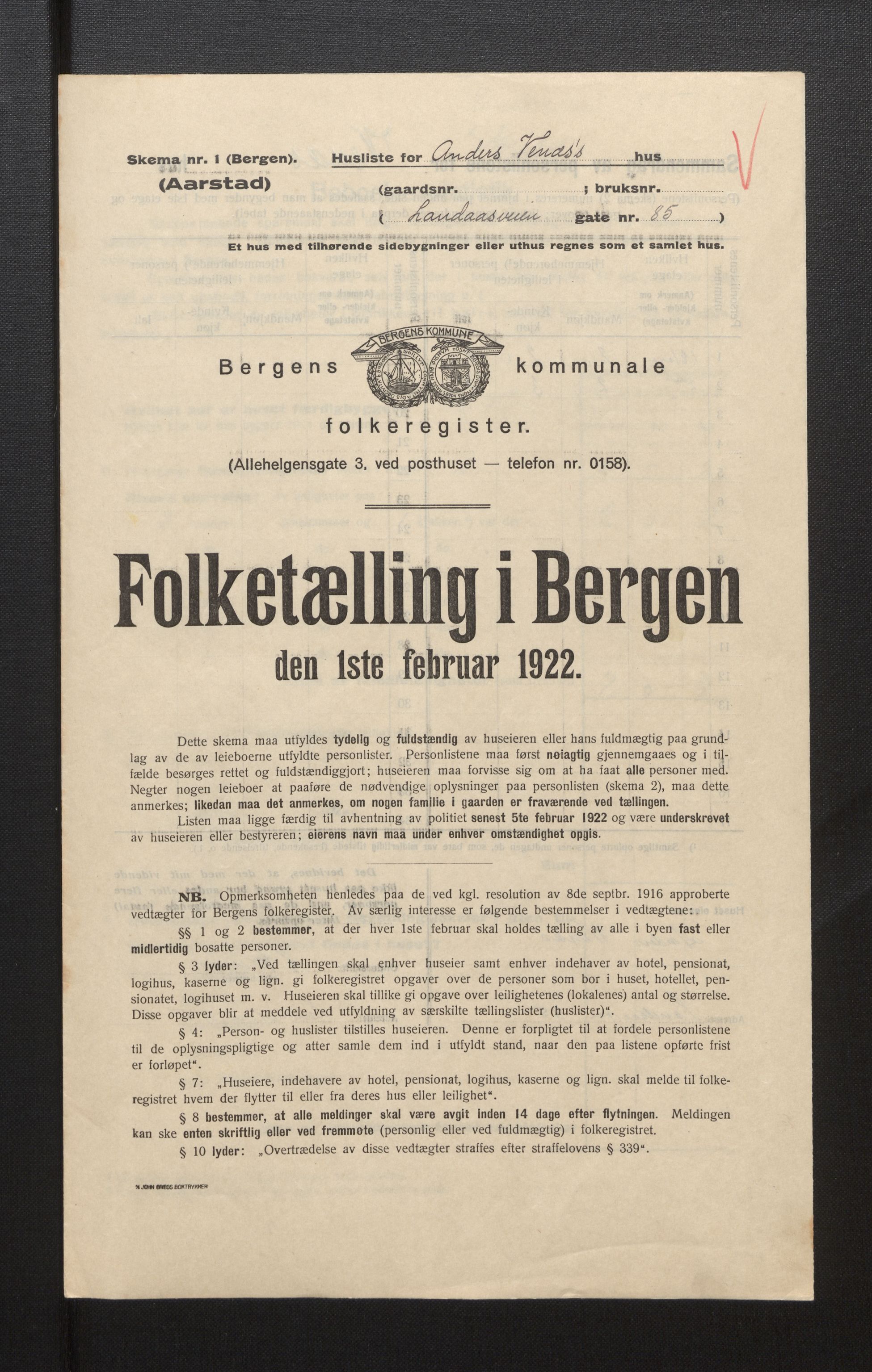 SAB, Kommunal folketelling 1922 for Bergen kjøpstad, 1922, s. 55281