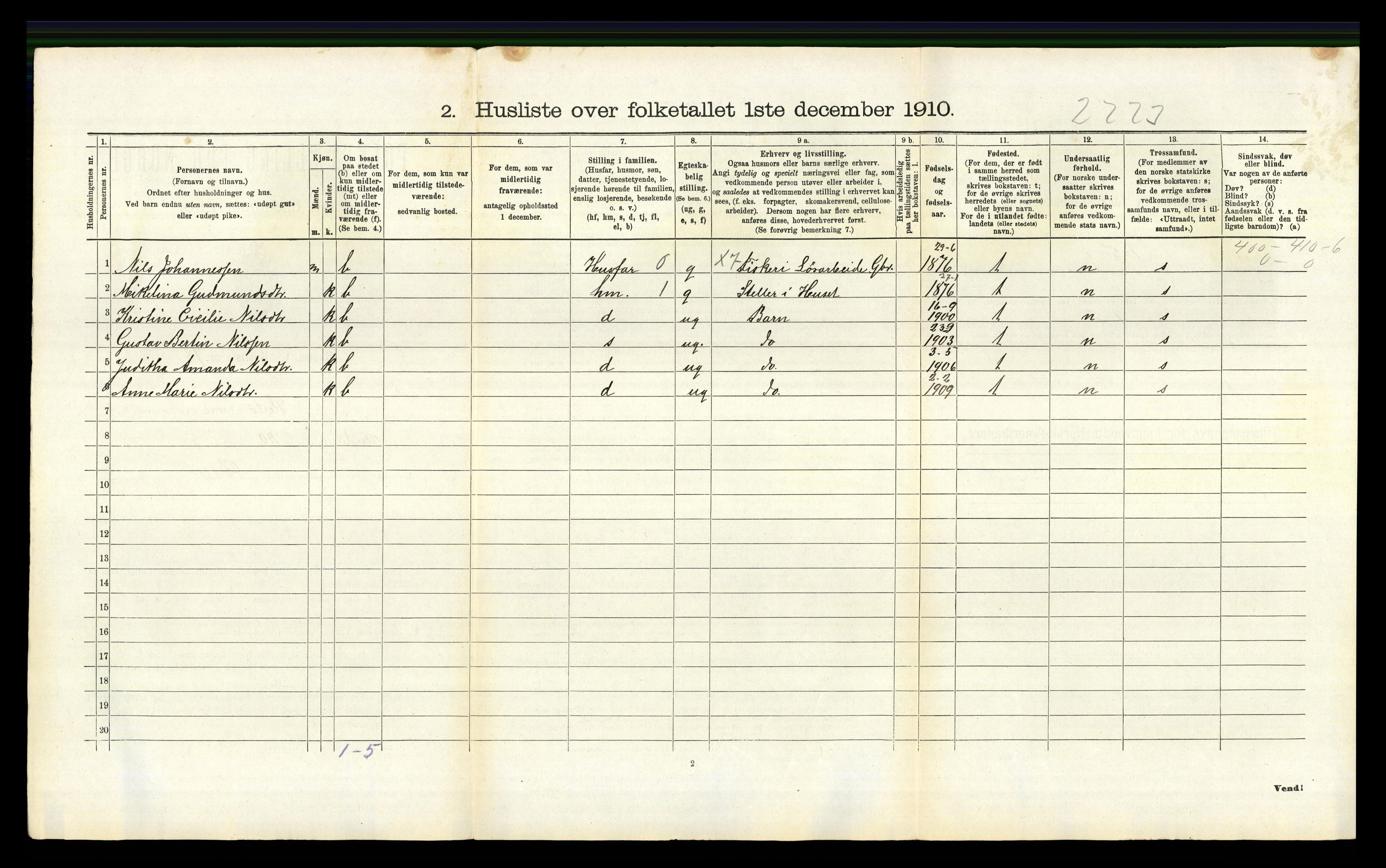 RA, Folketelling 1910 for 1258 Herdla herred, 1910, s. 987