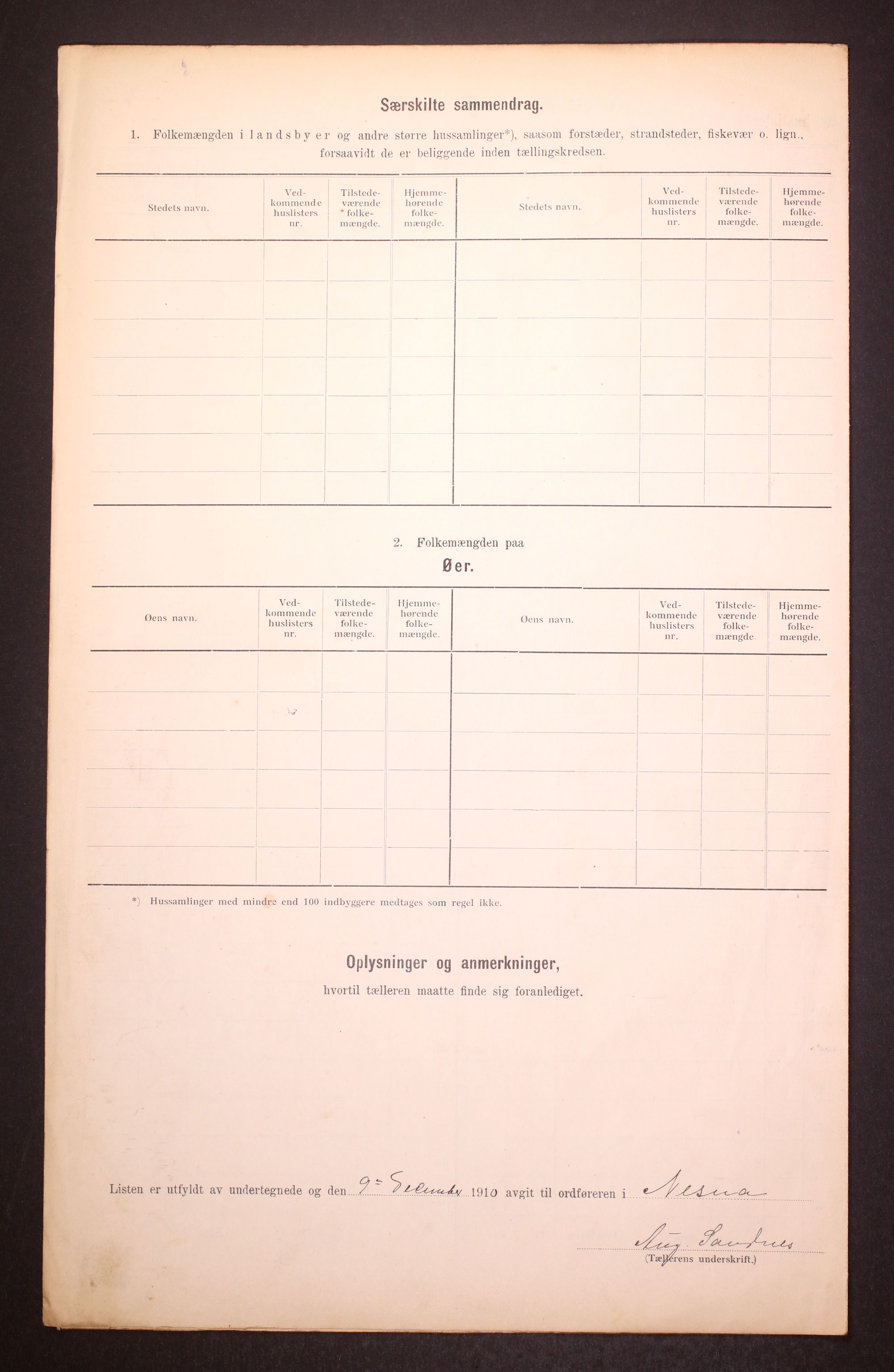 RA, Folketelling 1910 for 1828 Nesna herred, 1910, s. 6