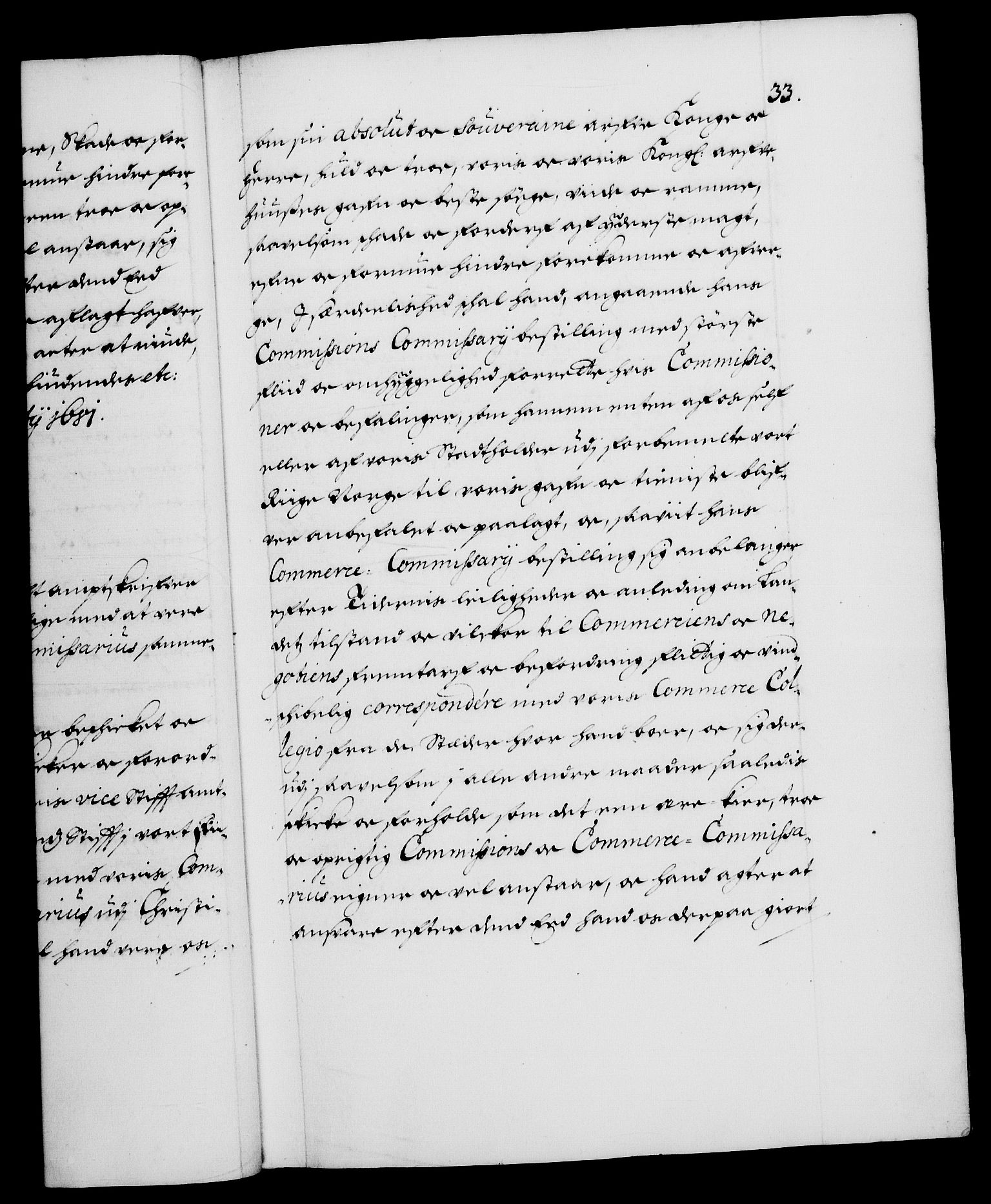 Danske Kanselli 1572-1799, RA/EA-3023/F/Fc/Fca/Fcaa/L0013: Norske registre (mikrofilm), 1681-1684, s. 33a