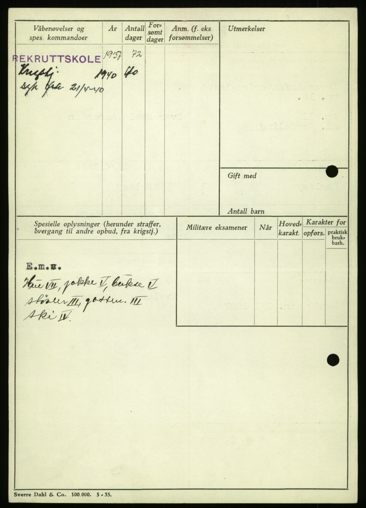 Forsvaret, Troms infanteriregiment nr. 16, AV/RA-RAFA-3146/P/Pa/L0021: Rulleblad for regimentets menige mannskaper, årsklasse 1937, 1937, s. 4