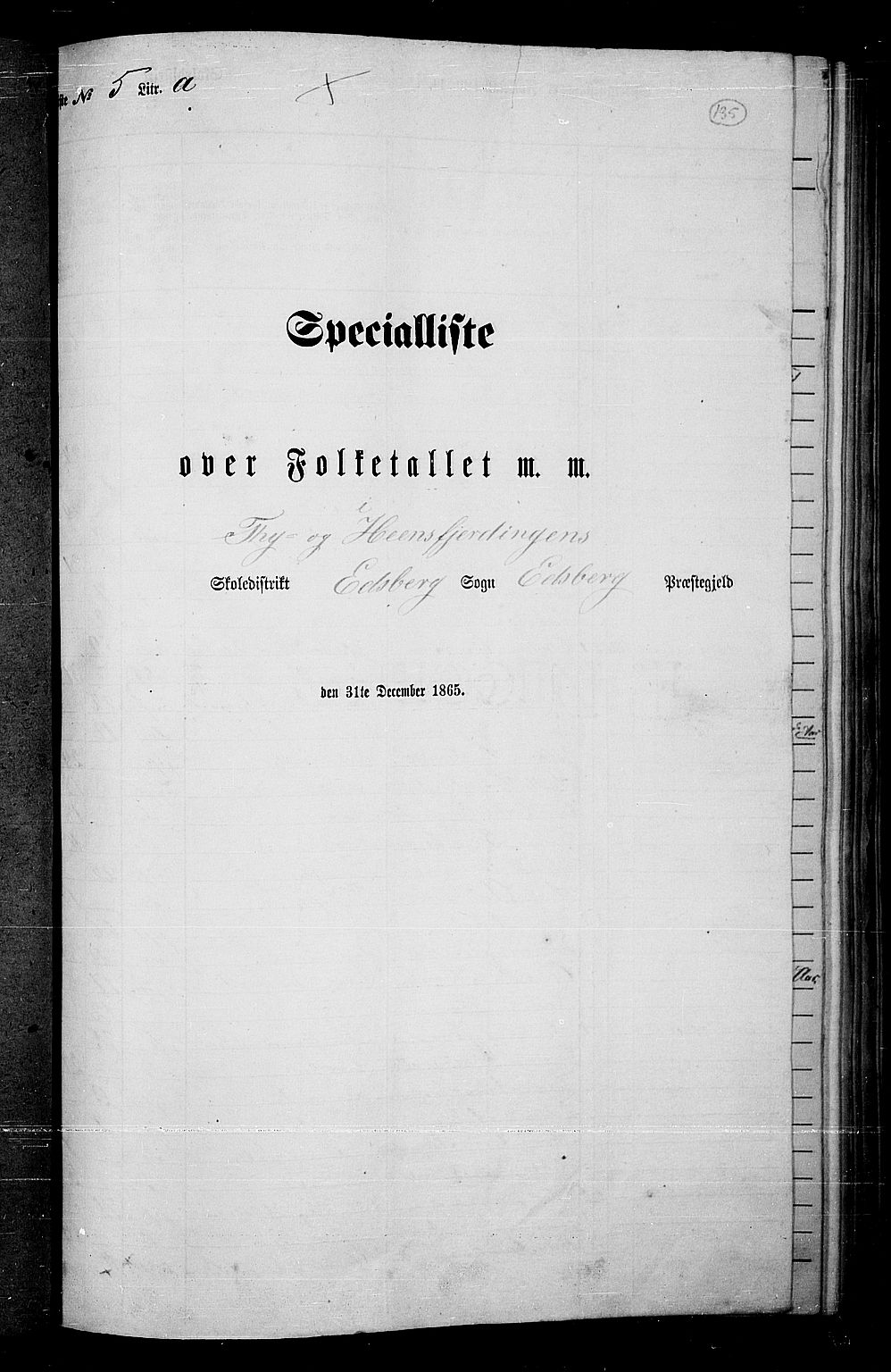 RA, Folketelling 1865 for 0125P Eidsberg prestegjeld, 1865, s. 122