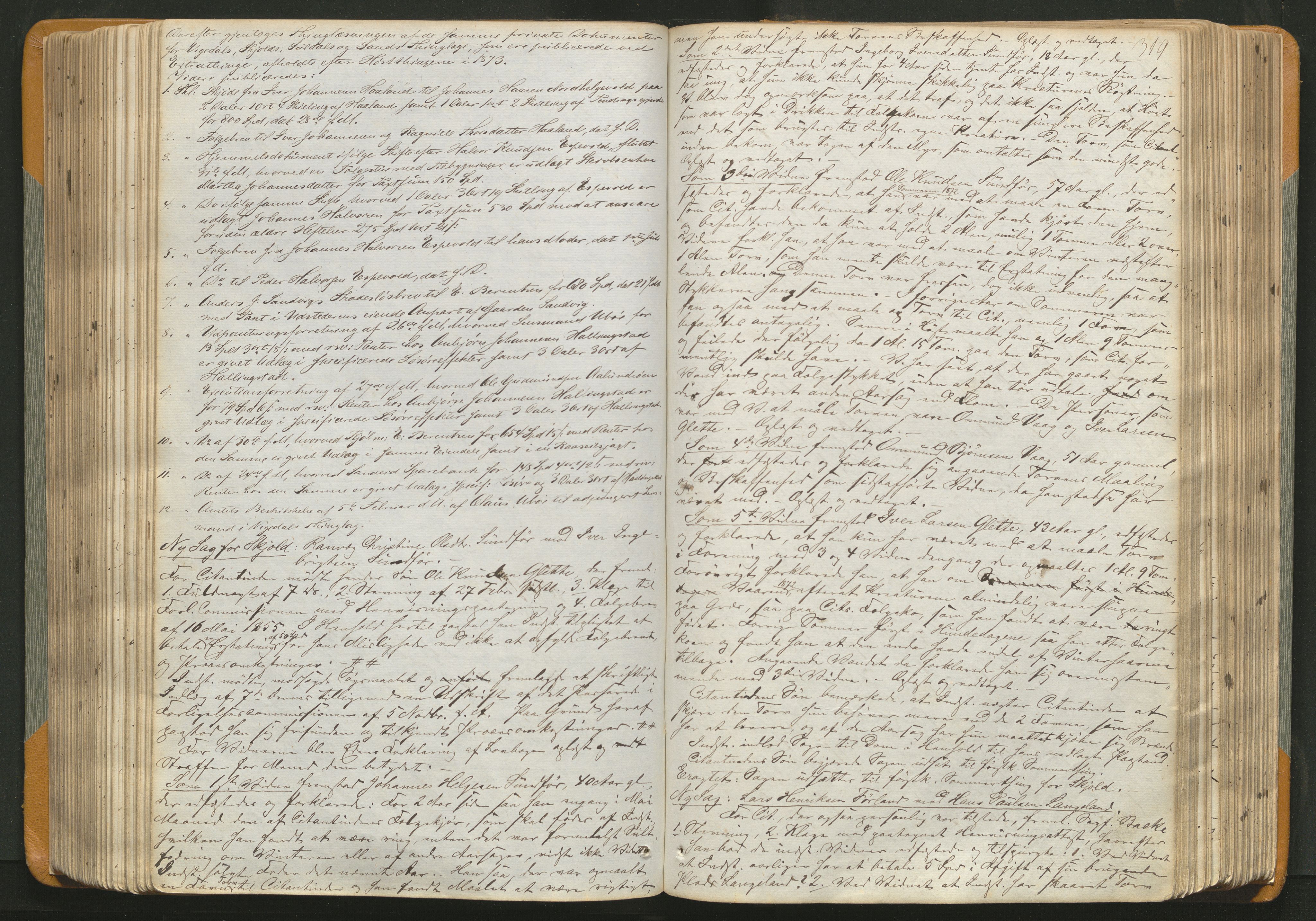 Ryfylke tingrett, AV/SAST-A-100055/001/I/IB/IB0/L0011: Tingbok, Ryfylke, 1867-1879, s. 318b-319a