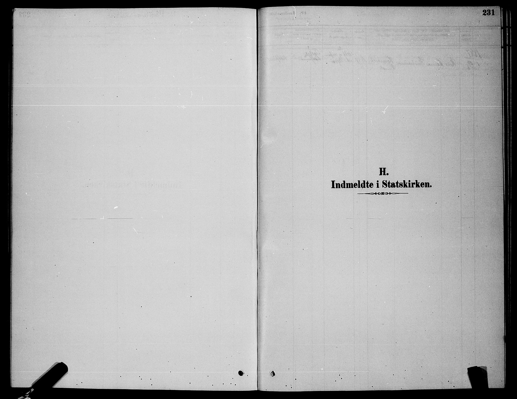 Skjervøy sokneprestkontor, SATØ/S-1300/H/Ha/Hab/L0006klokker: Klokkerbok nr. 6, 1878-1888, s. 231