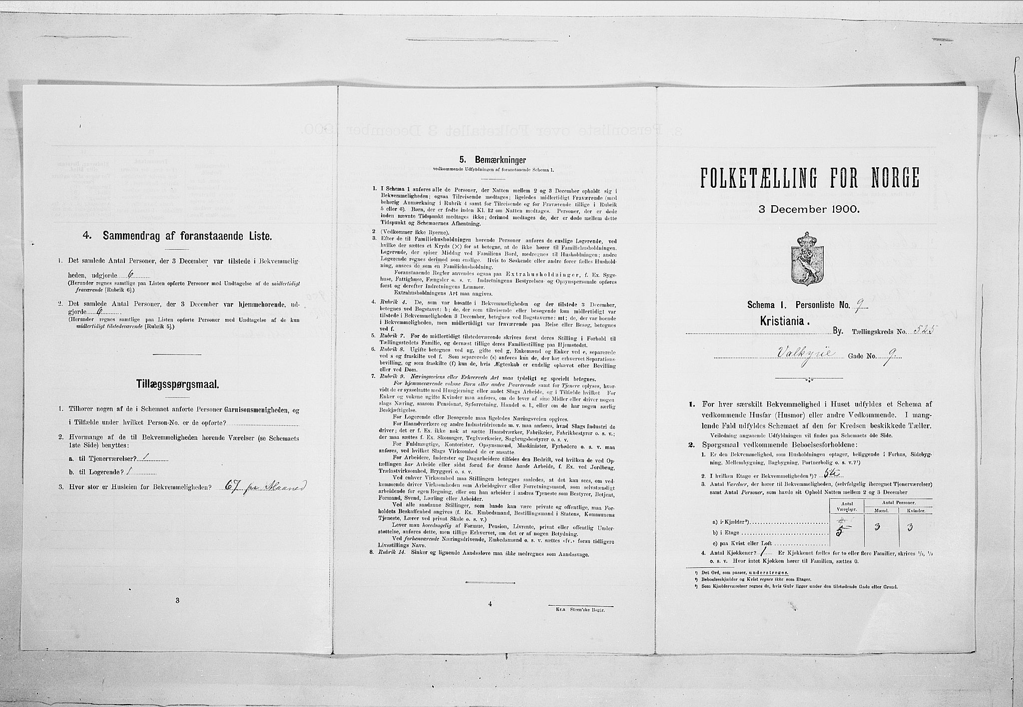SAO, Folketelling 1900 for 0301 Kristiania kjøpstad, 1900, s. 110814