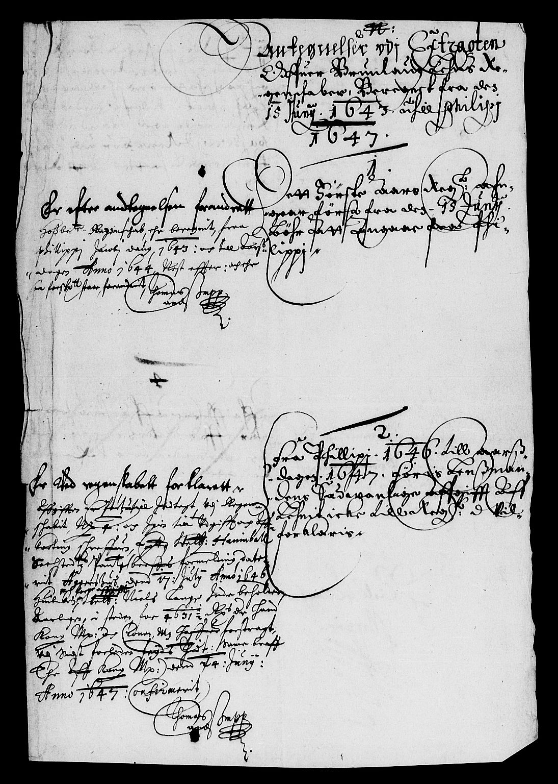 Rentekammeret inntil 1814, Reviderte regnskaper, Lensregnskaper, AV/RA-EA-5023/R/Rb/Rbl/L0010: Brunla len, 1643-1652
