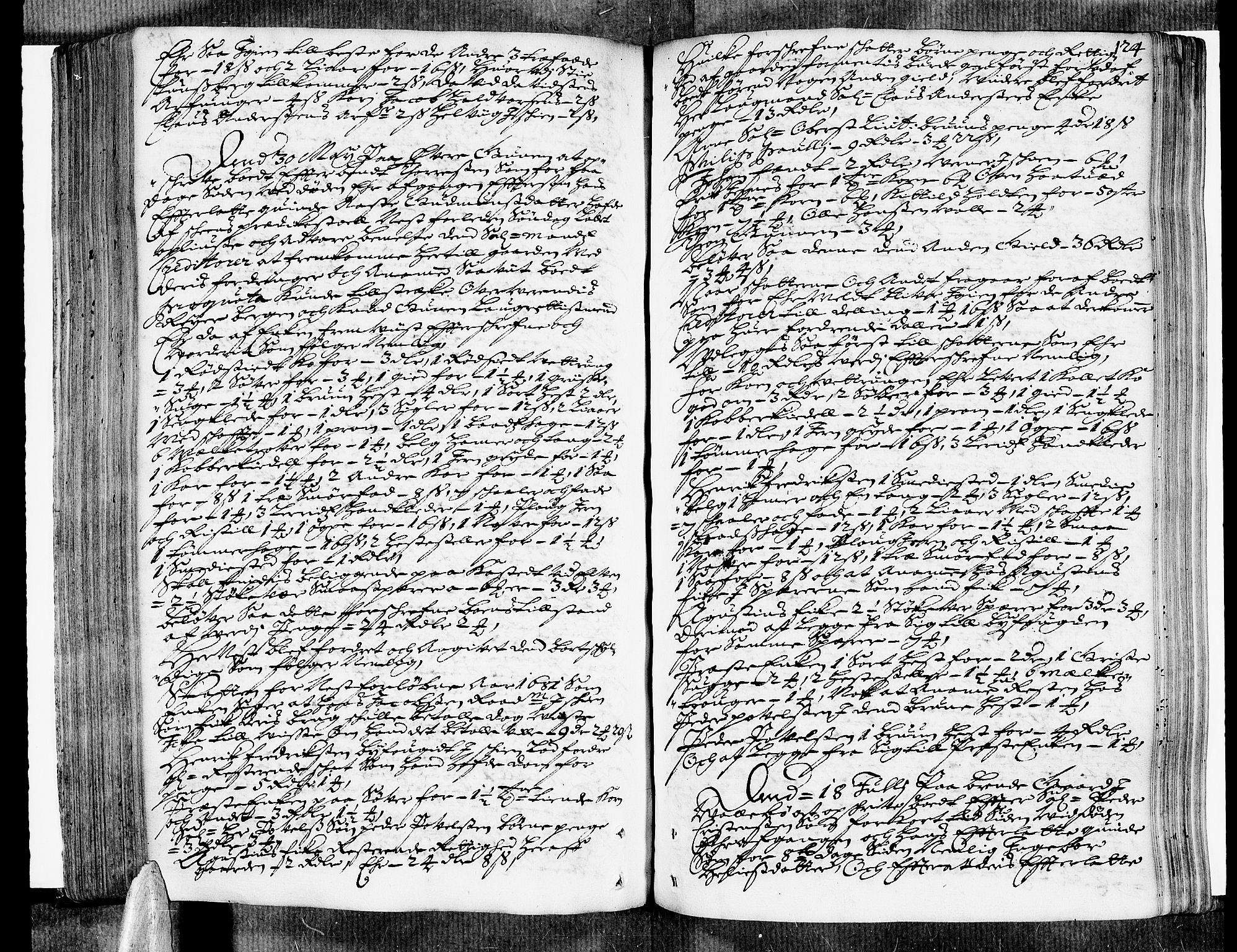 Nedre Telemark sorenskriveri, AV/SAKO-A-135/H/Hb/Hba/L0001: Skifteprotokoll
, 1667-1684, s. 123b-124a