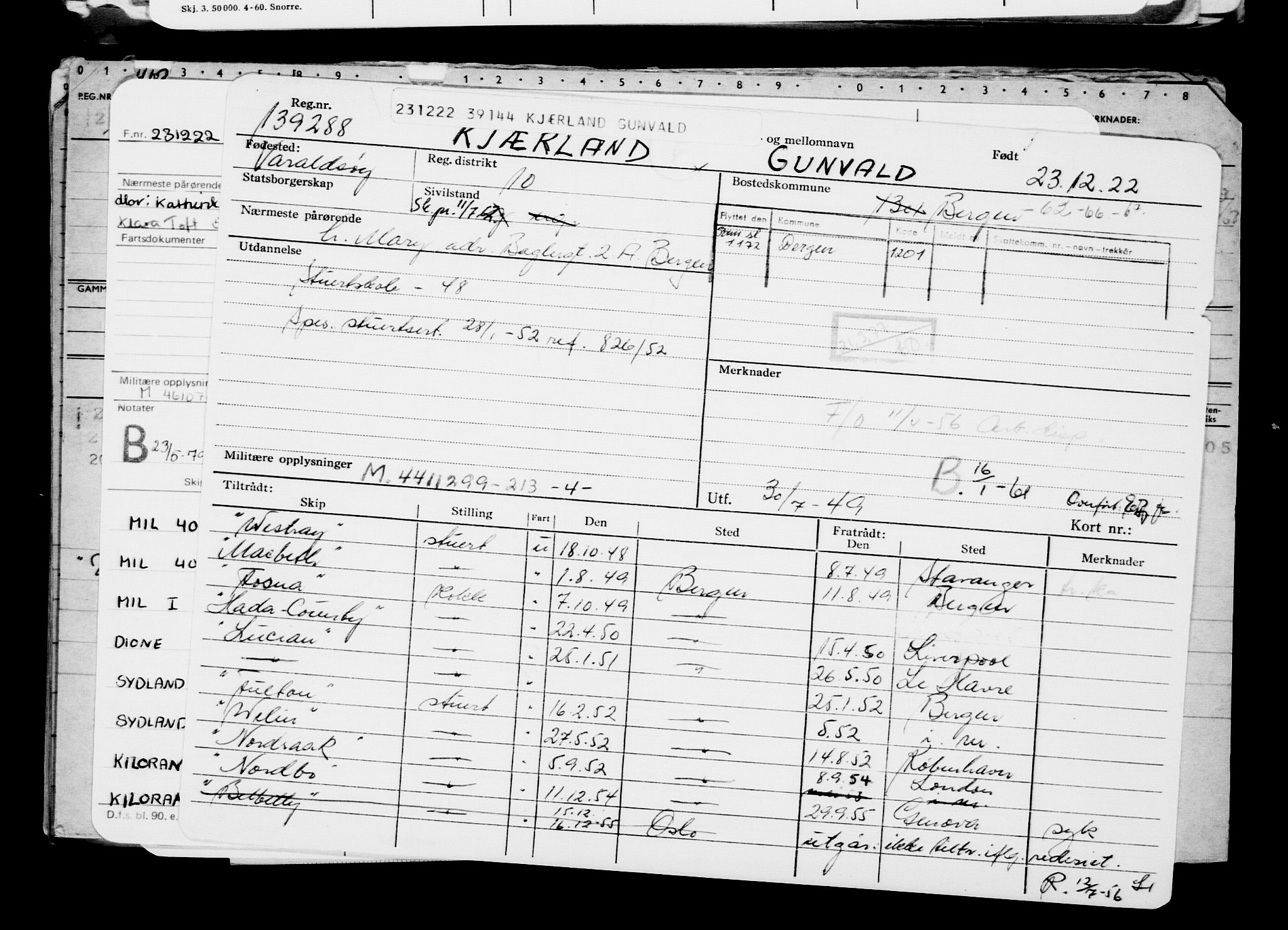 Direktoratet for sjømenn, AV/RA-S-3545/G/Gb/L0213: Hovedkort, 1922, s. 562