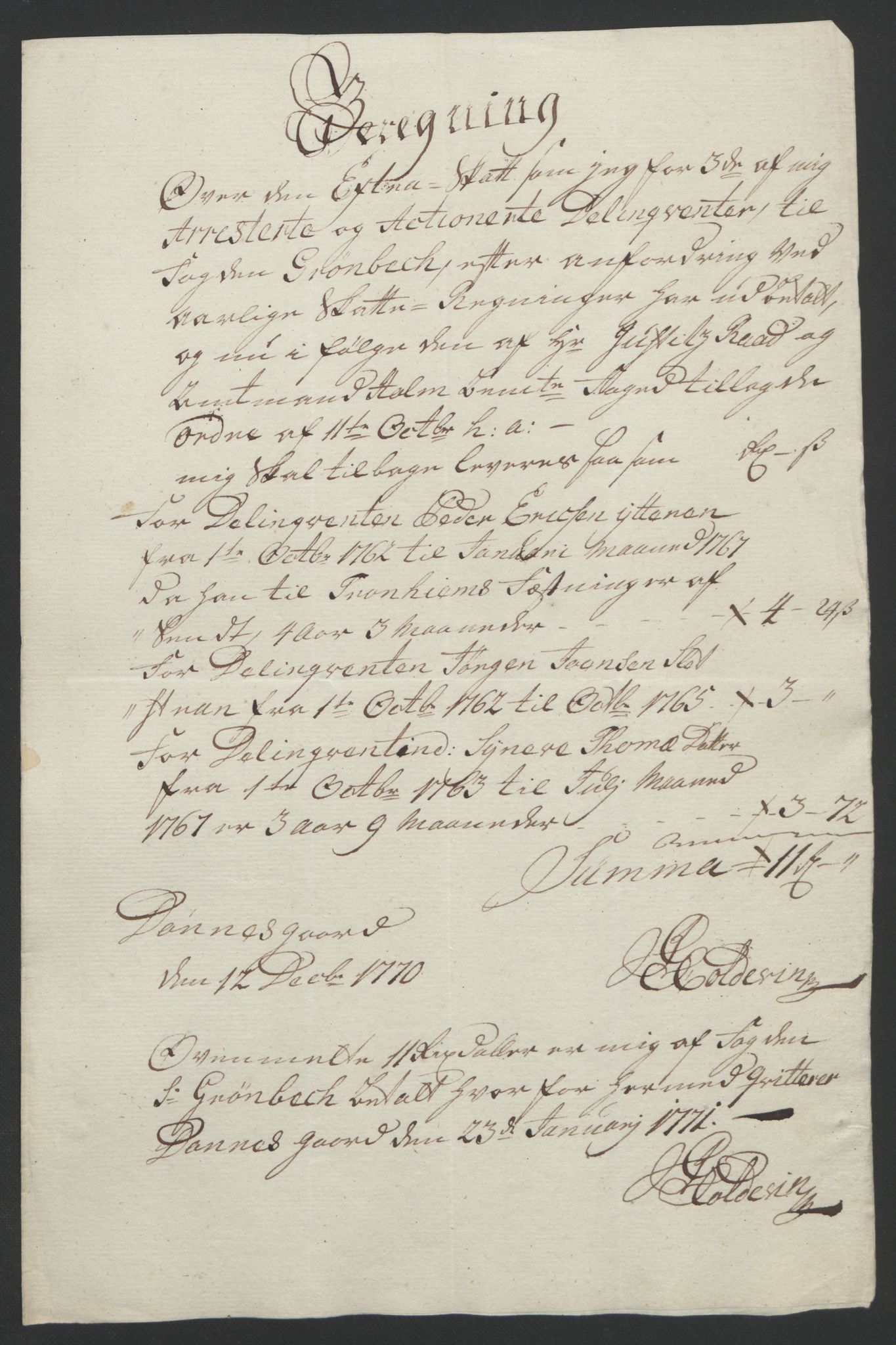 Rentekammeret inntil 1814, Reviderte regnskaper, Fogderegnskap, AV/RA-EA-4092/R65/L4573: Ekstraskatten Helgeland, 1762-1772, s. 295