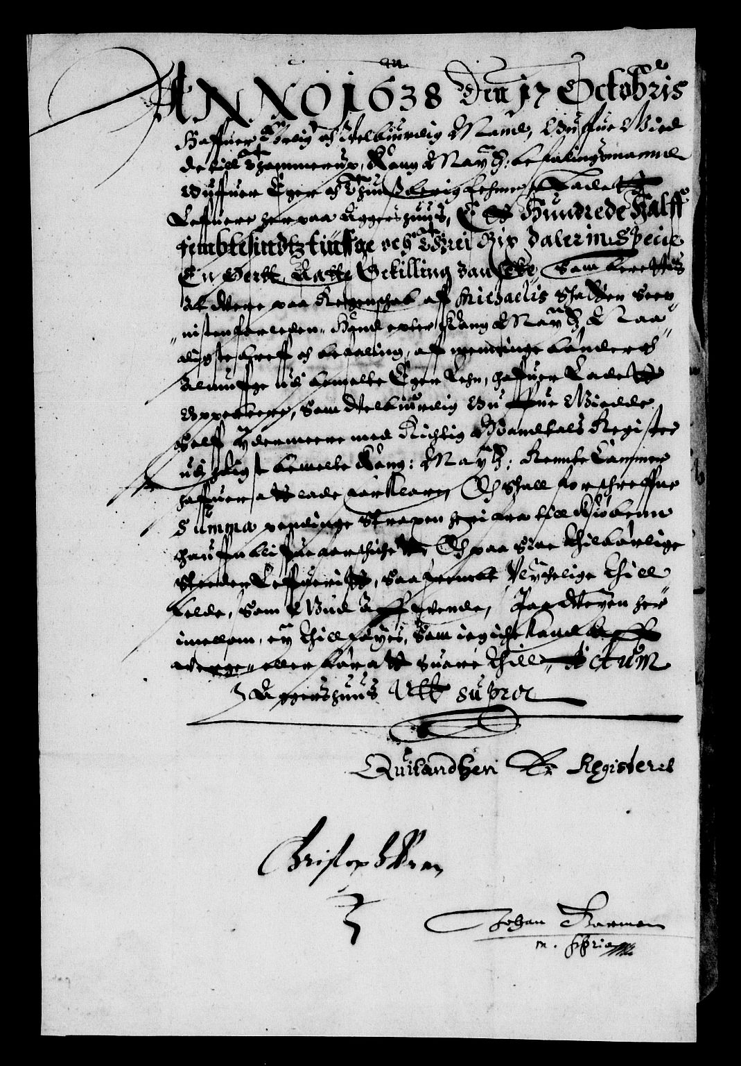 Rentekammeret inntil 1814, Reviderte regnskaper, Lensregnskaper, AV/RA-EA-5023/R/Rb/Rbm/L0004: Eiker len, 1626-1640