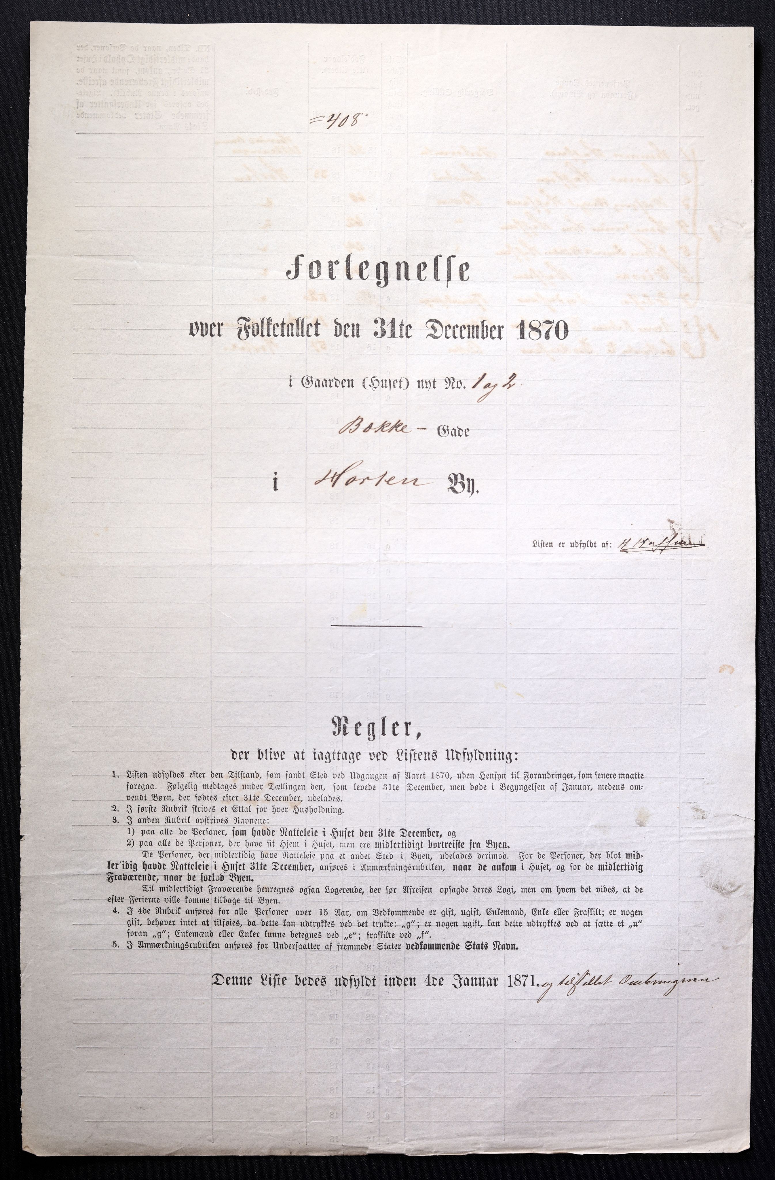 RA, Folketelling 1870 for 0703 Horten ladested, 1870, s. 826