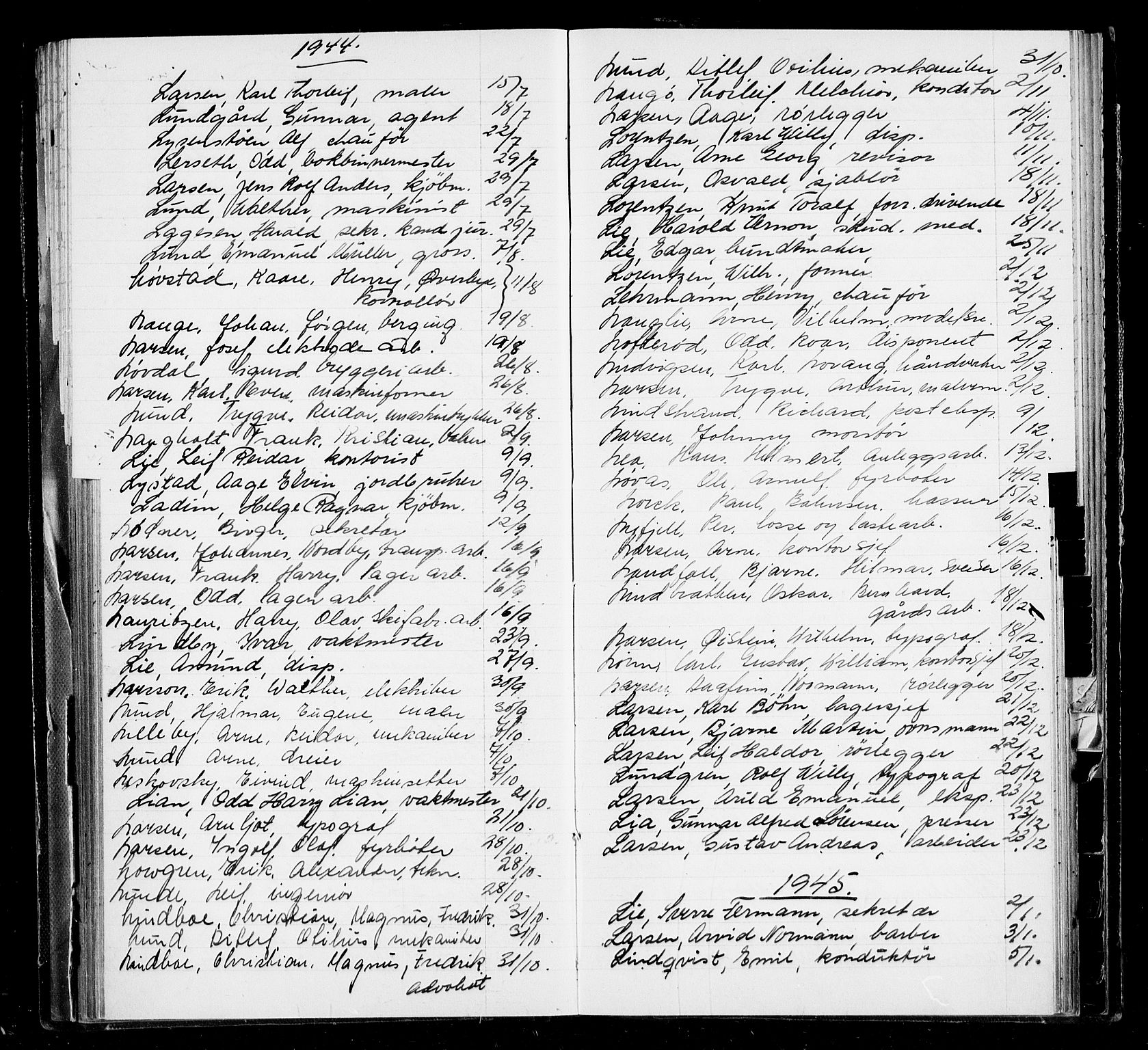 Oslo byfogd avd. I, AV/SAO-A-10220/L/La/L0006: Vigselsregister, 1943-1946, s. 79