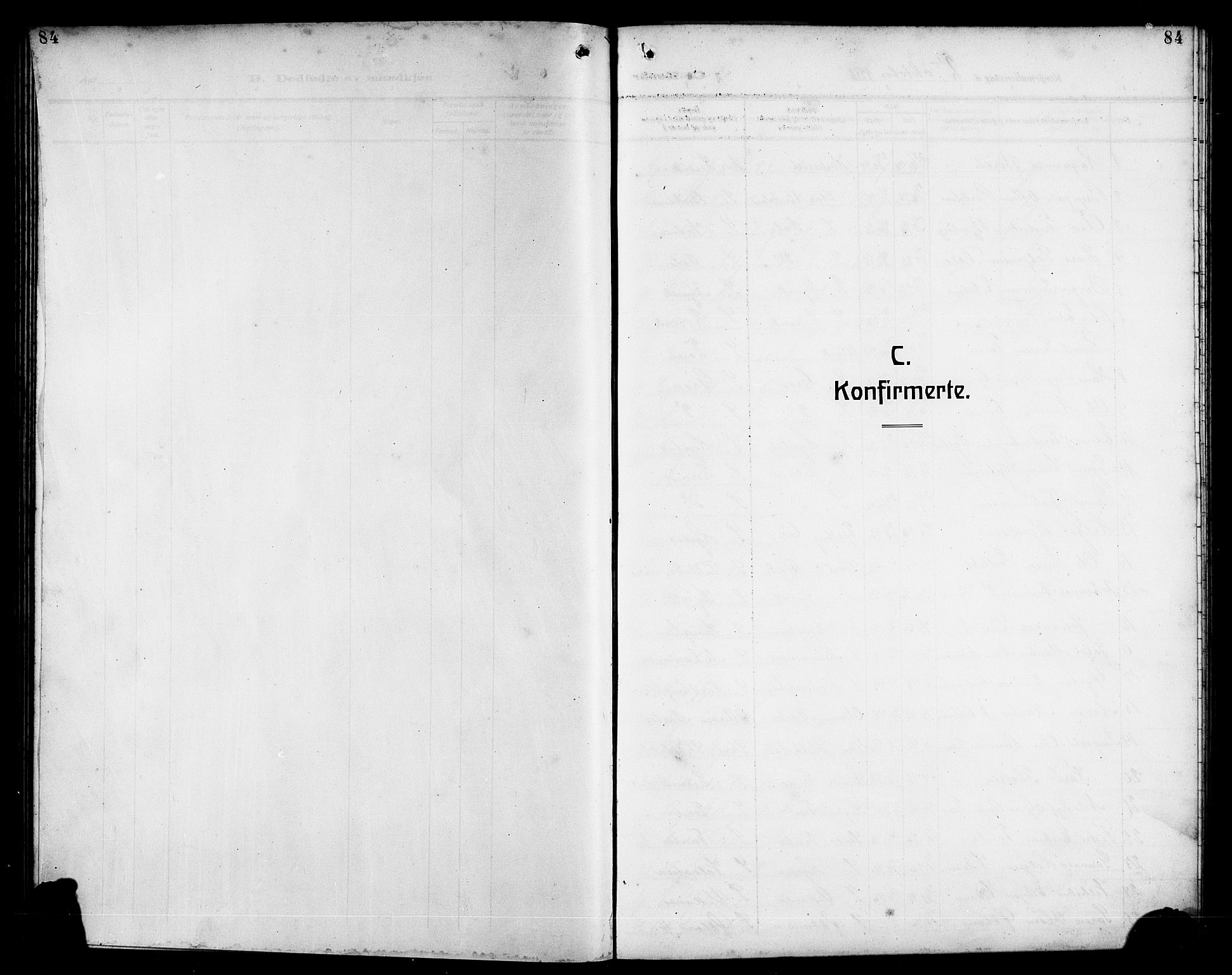 Stord sokneprestembete, SAB/A-78201/H/Hab: Klokkerbok nr. A 3, 1910-1919, s. 84