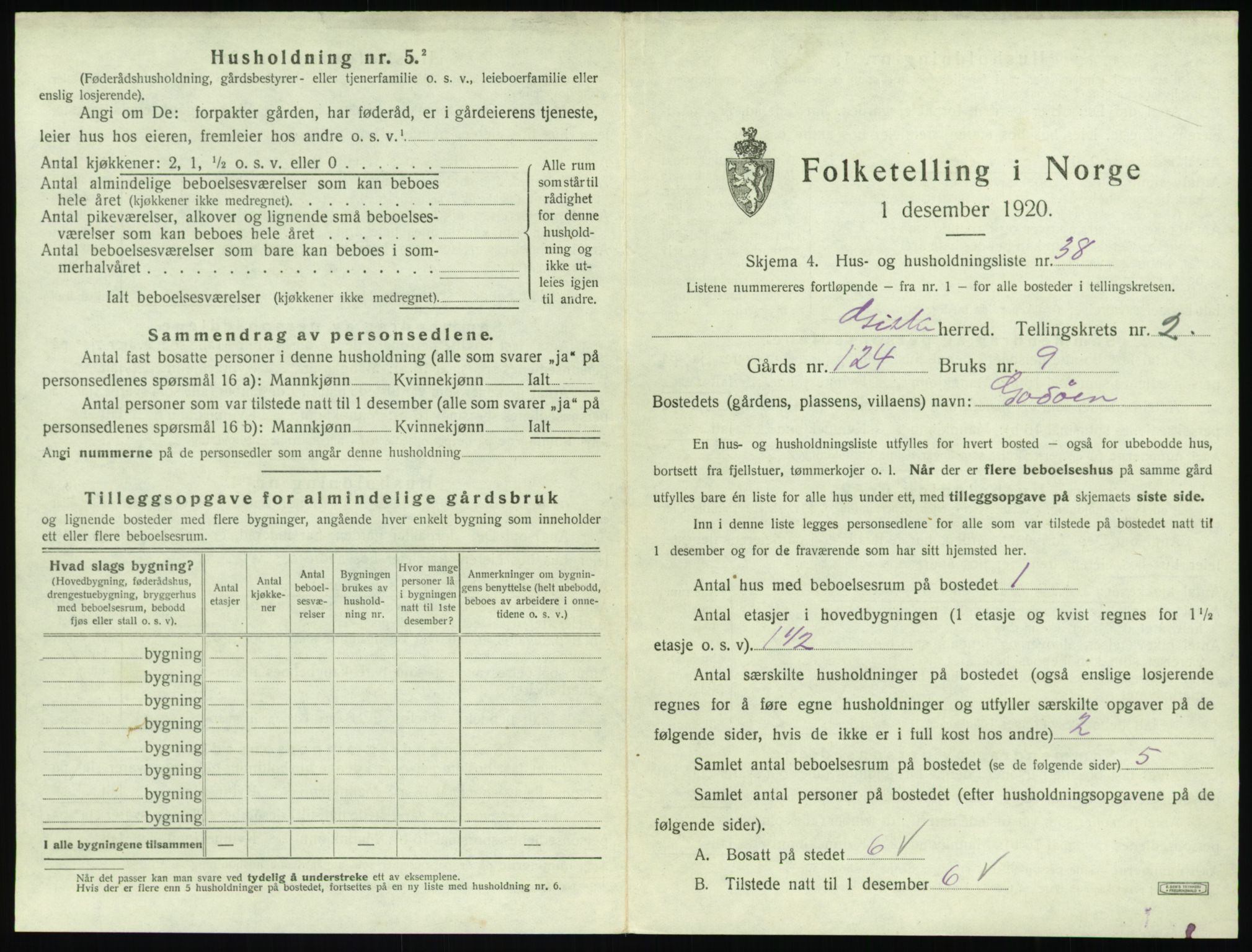SAT, Folketelling 1920 for 1532 Giske herred, 1920, s. 146