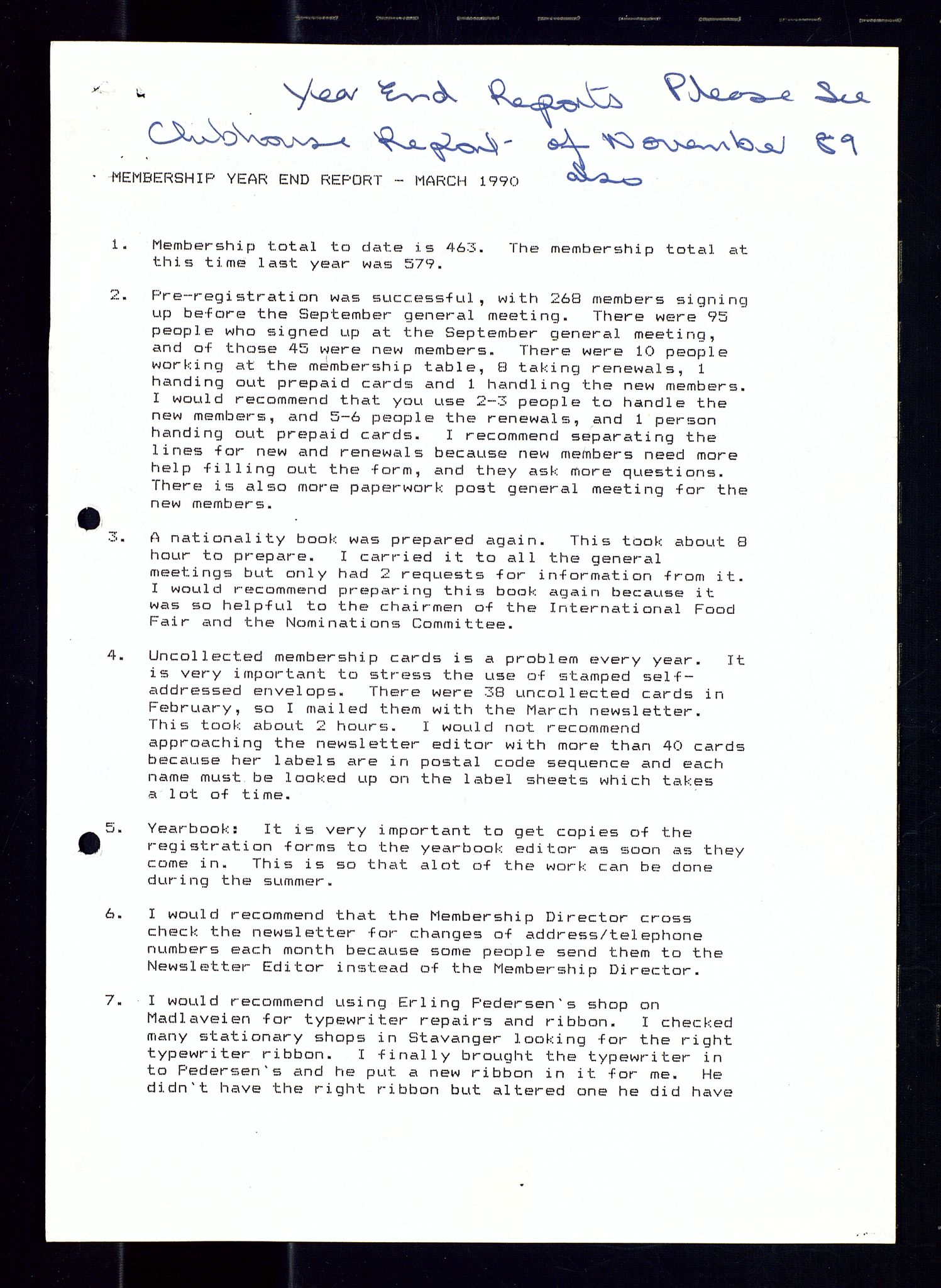 PA 1547 - Petroleum Wives Club, AV/SAST-A-101974/A/Aa/L0003: Board and General Meeting, 1994-1998