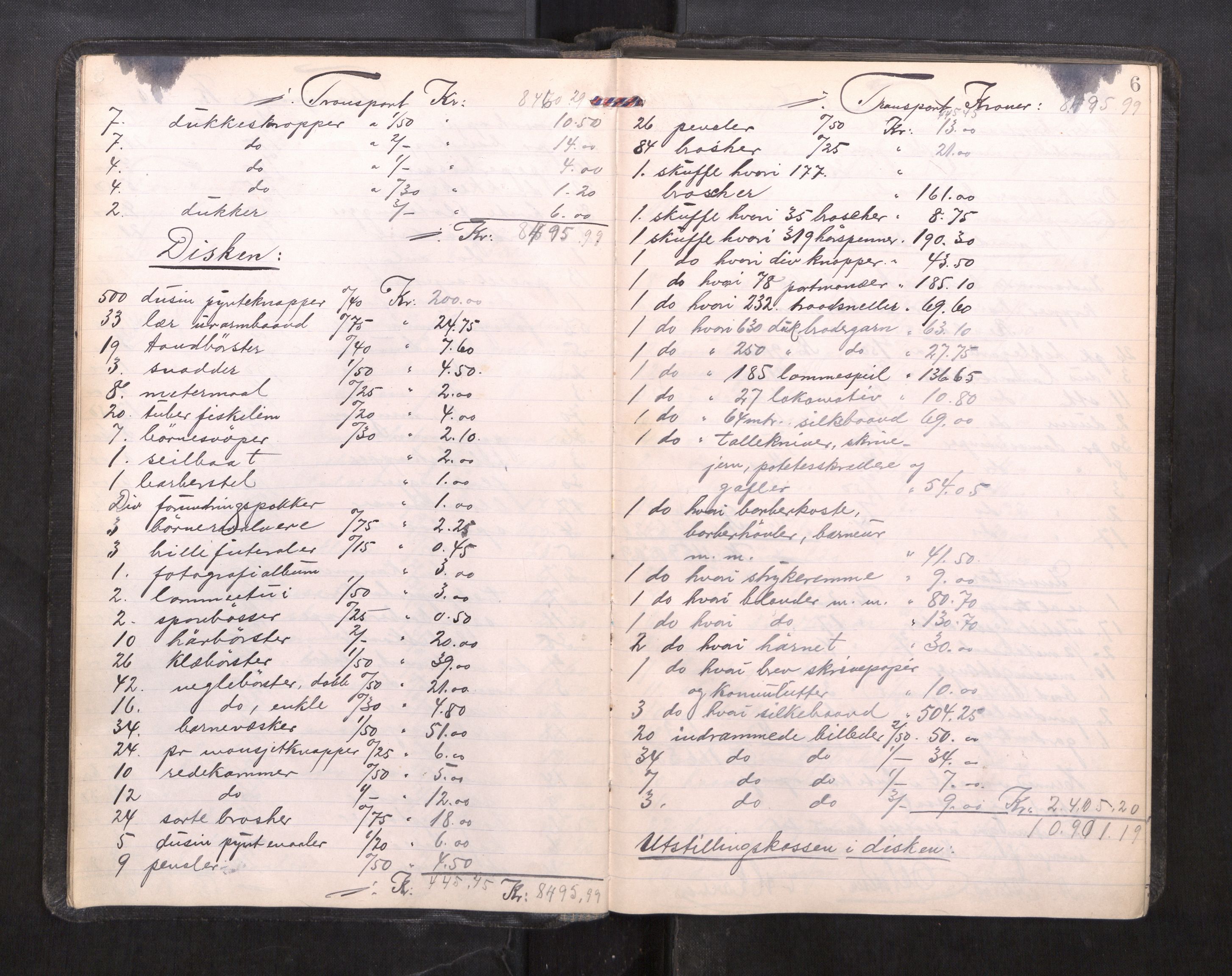 Trondheim byfogd, AV/SAT-A-0003/1/3/3C/L0039: Skifteregistreringsprotokoll - 2/2-27/9. (u/ register), 1921-1922, s. 6