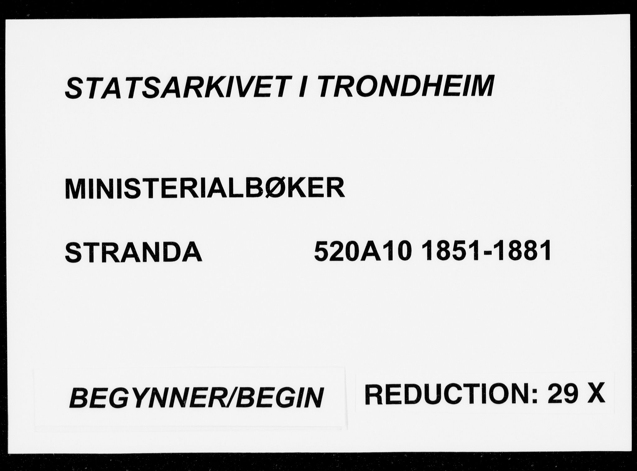 Ministerialprotokoller, klokkerbøker og fødselsregistre - Møre og Romsdal, SAT/A-1454/520/L0281: Ministerialbok nr. 520A10, 1851-1881