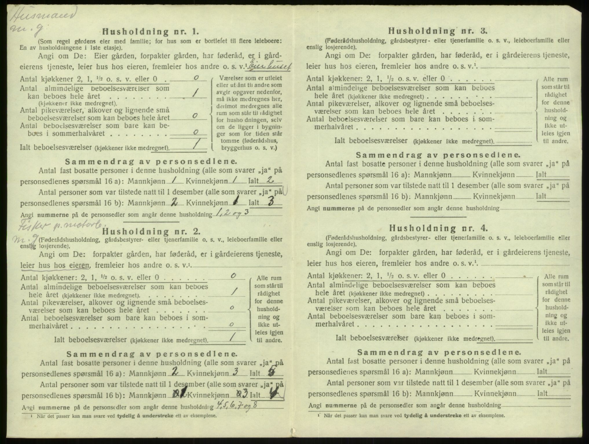 SAB, Folketelling 1920 for 1266 Masfjorden herred, 1920, s. 320