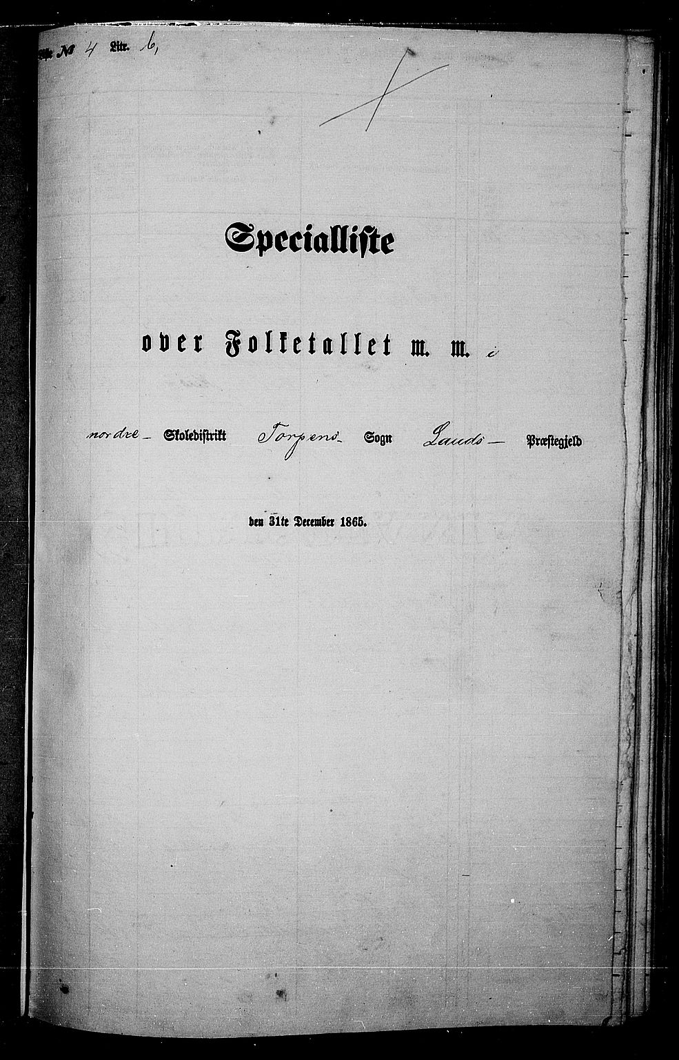 RA, Folketelling 1865 for 0536P Land prestegjeld, 1865, s. 136