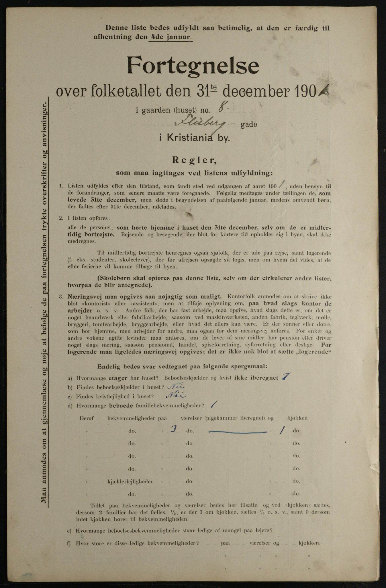 OBA, Kommunal folketelling 31.12.1901 for Kristiania kjøpstad, 1901, s. 4012