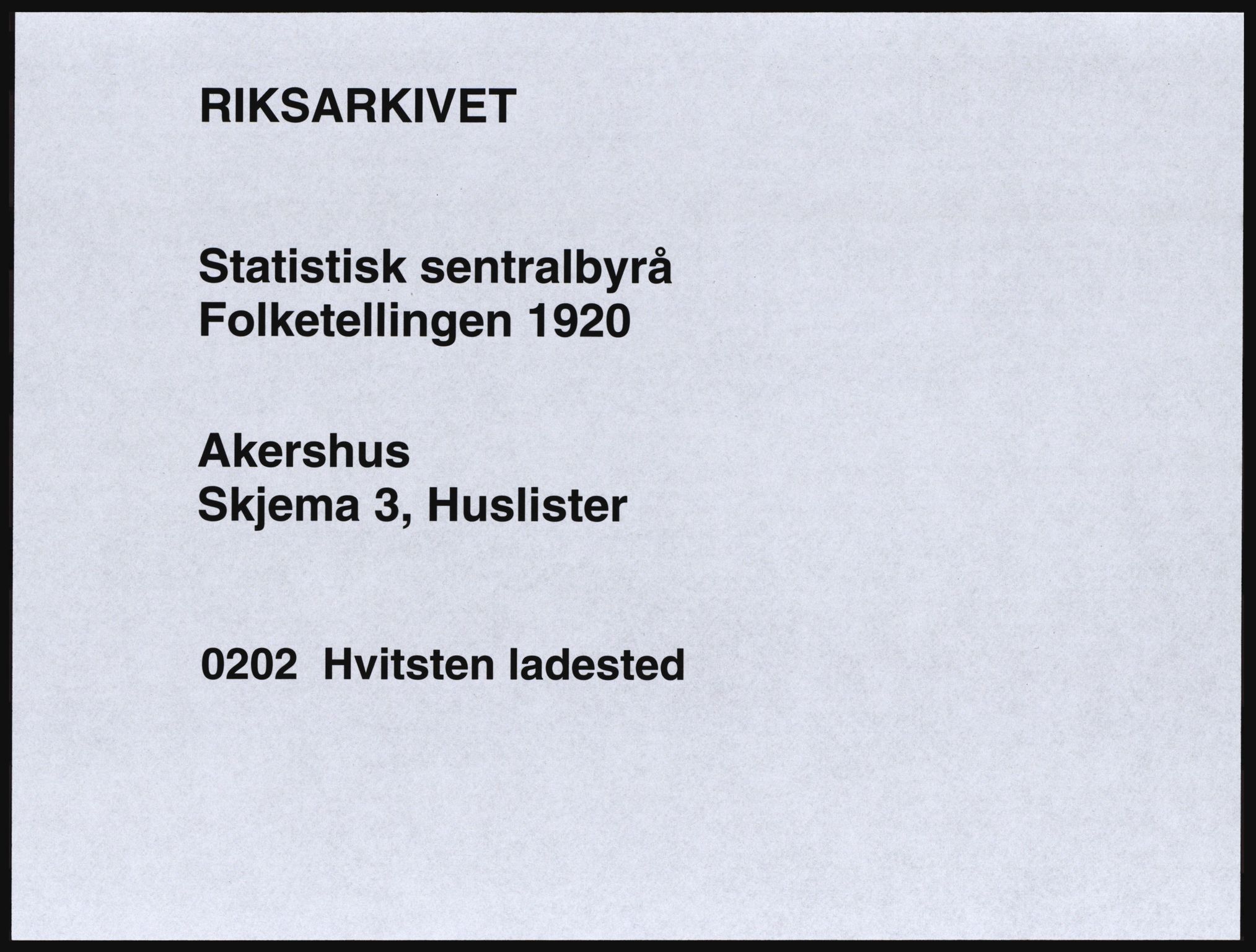 SAO, Folketelling 1920 for 0202 Hvitsten ladested, 1920, s. 4