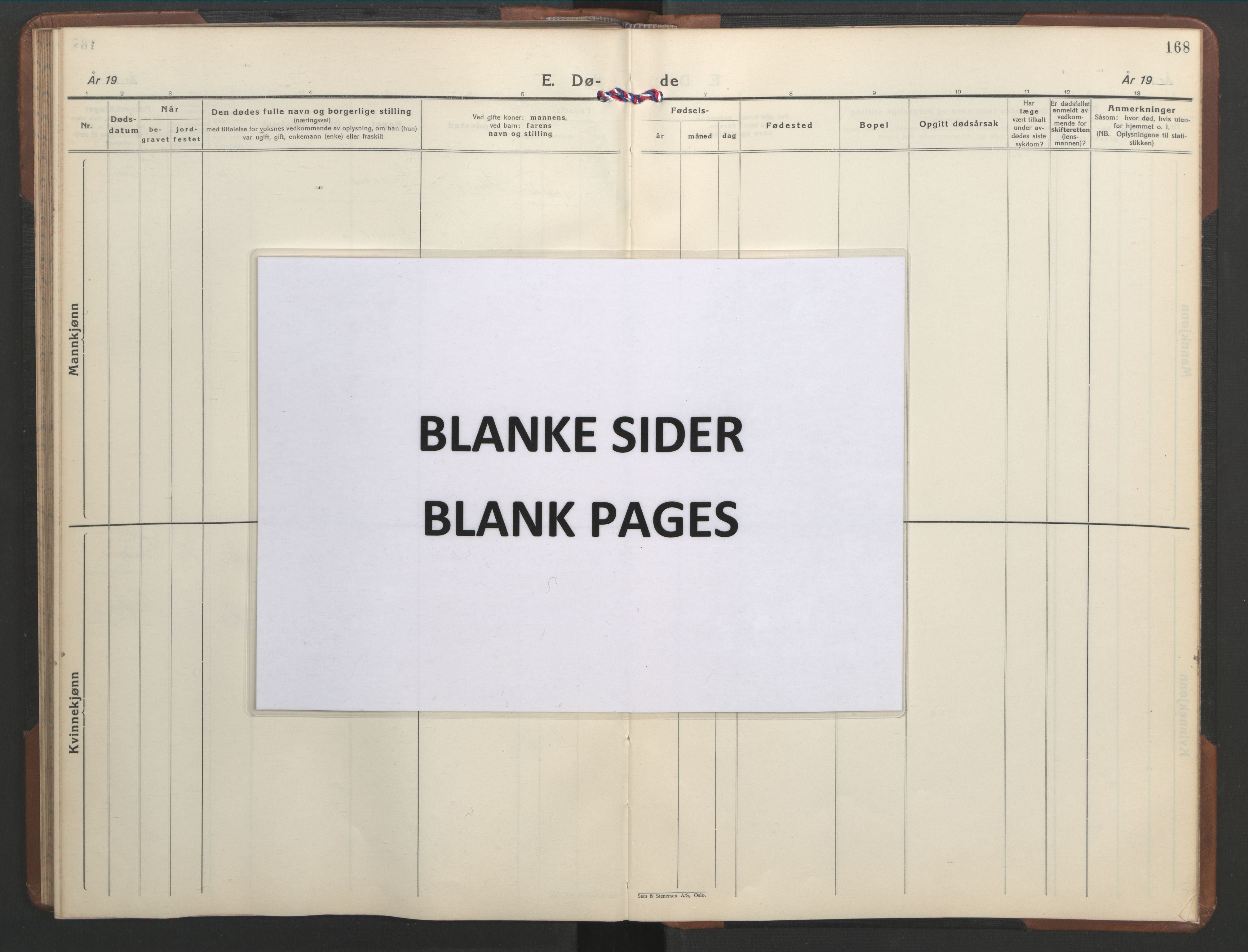 Ministerialprotokoller, klokkerbøker og fødselsregistre - Nordland, AV/SAT-A-1459/855/L0818: Klokkerbok nr. 855C07, 1935-1949, s. 168