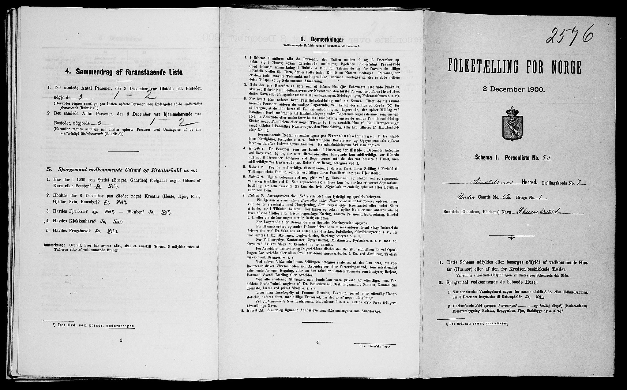 SAST, Folketelling 1900 for 1147 Avaldsnes herred, 1900, s. 1577