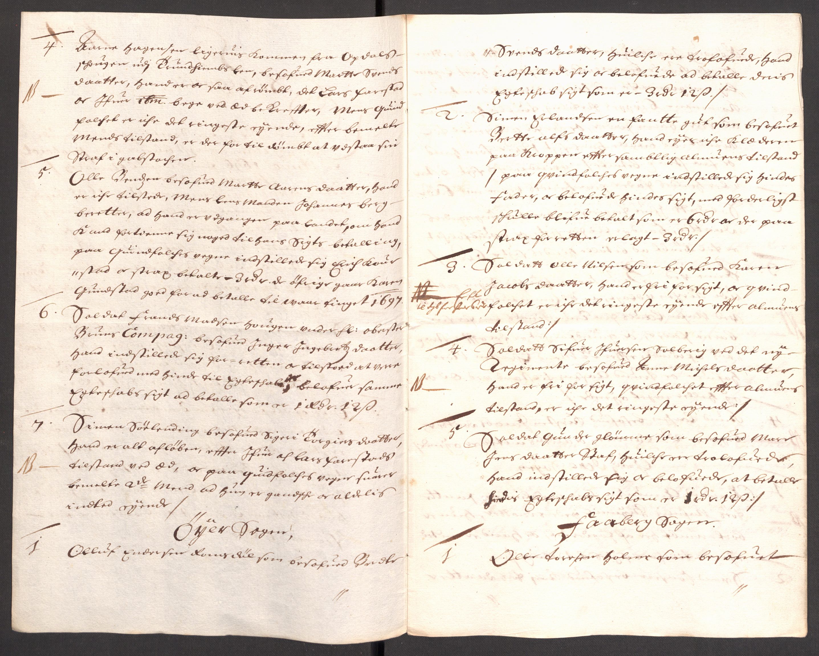 Rentekammeret inntil 1814, Reviderte regnskaper, Fogderegnskap, RA/EA-4092/R17/L1170: Fogderegnskap Gudbrandsdal, 1696-1697, s. 44