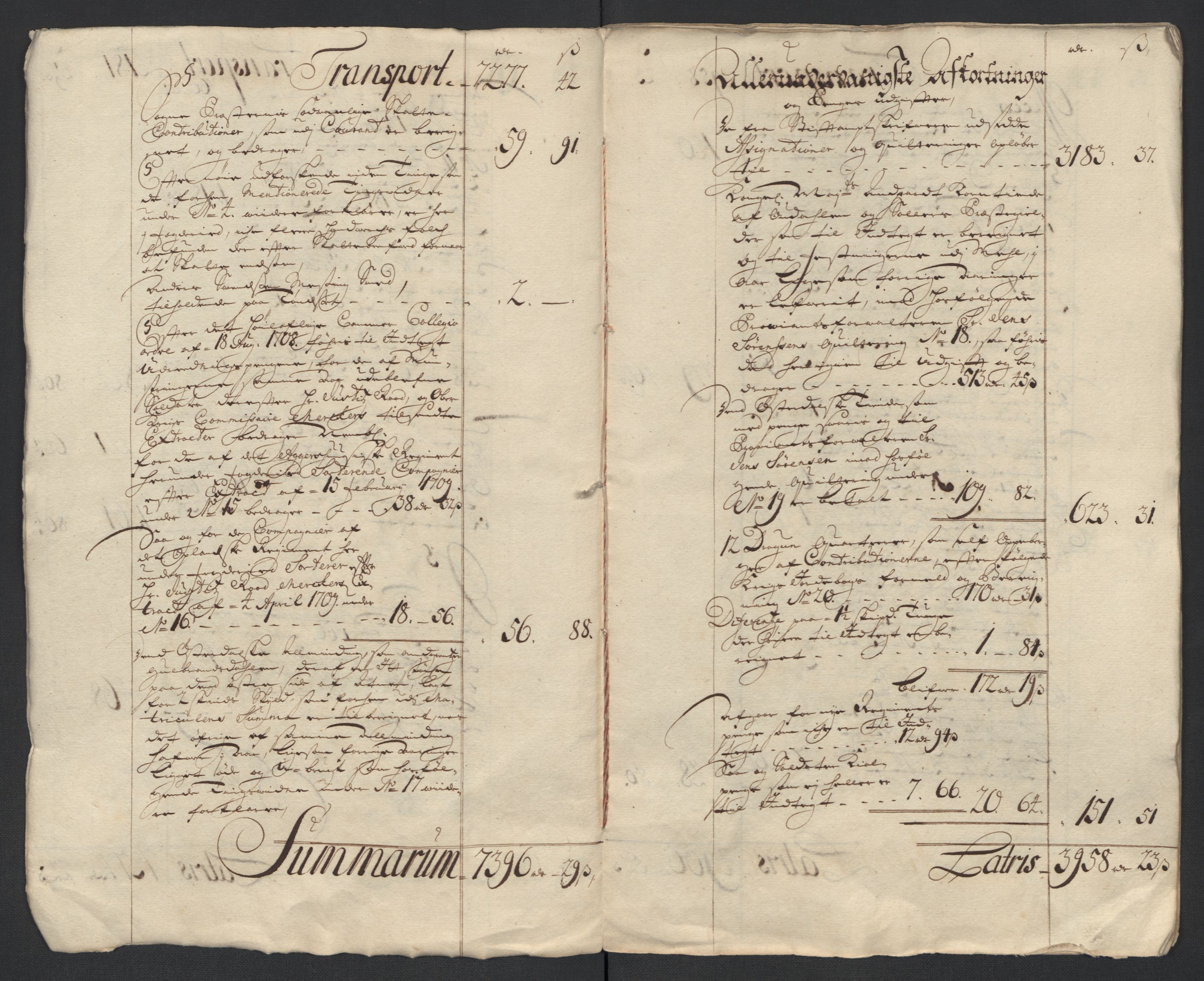 Rentekammeret inntil 1814, Reviderte regnskaper, Fogderegnskap, AV/RA-EA-4092/R13/L0846: Fogderegnskap Solør, Odal og Østerdal, 1709, s. 10