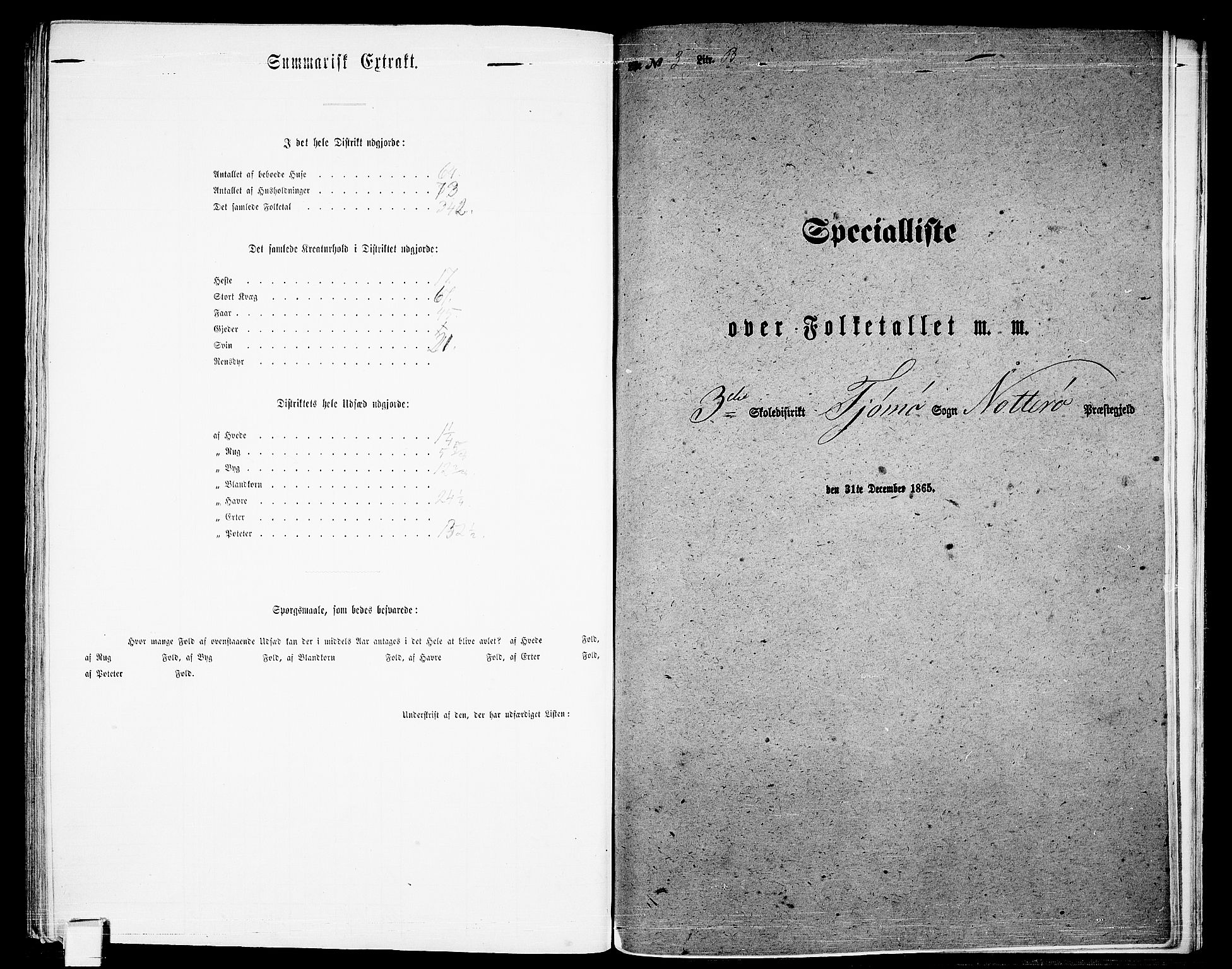 RA, Folketelling 1865 for 0722P Nøtterøy prestegjeld, 1865, s. 282