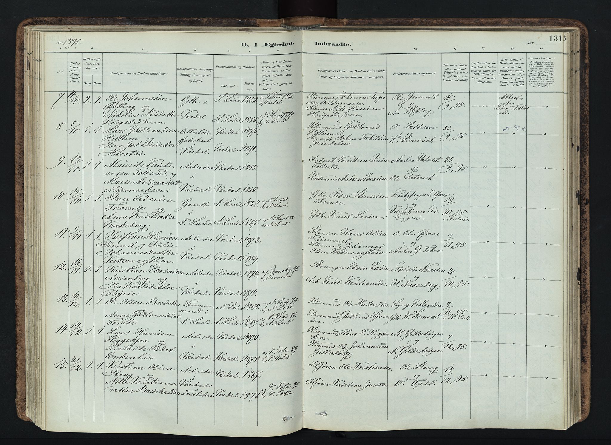 Vardal prestekontor, AV/SAH-PREST-100/H/Ha/Haa/L0019: Ministerialbok nr. 19, 1893-1907, s. 131
