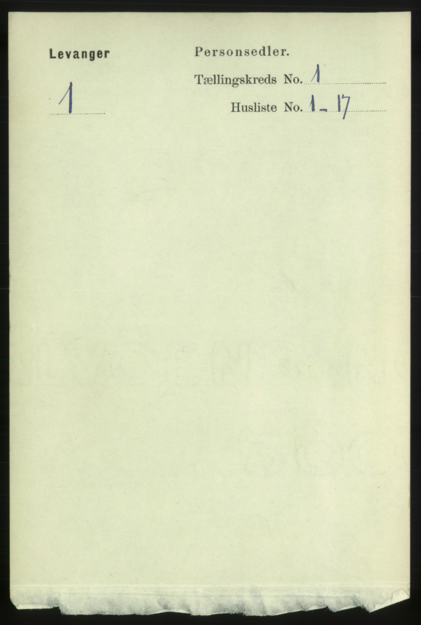 RA, Folketelling 1891 for 1701 Levanger kjøpstad, 1891, s. 97