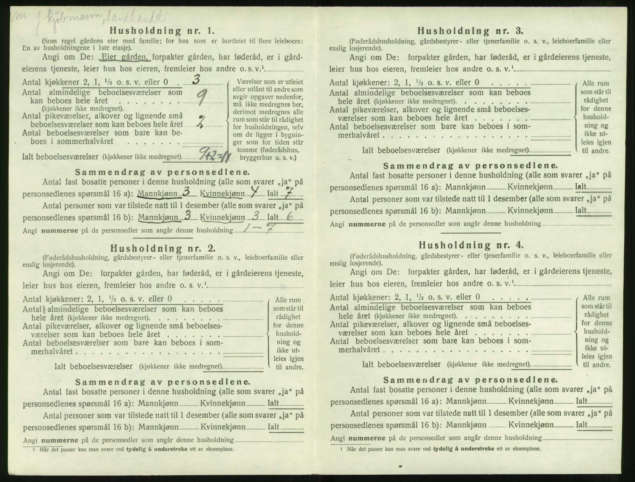 SAT, Folketelling 1920 for 1516 Ulstein herred, 1920, s. 285