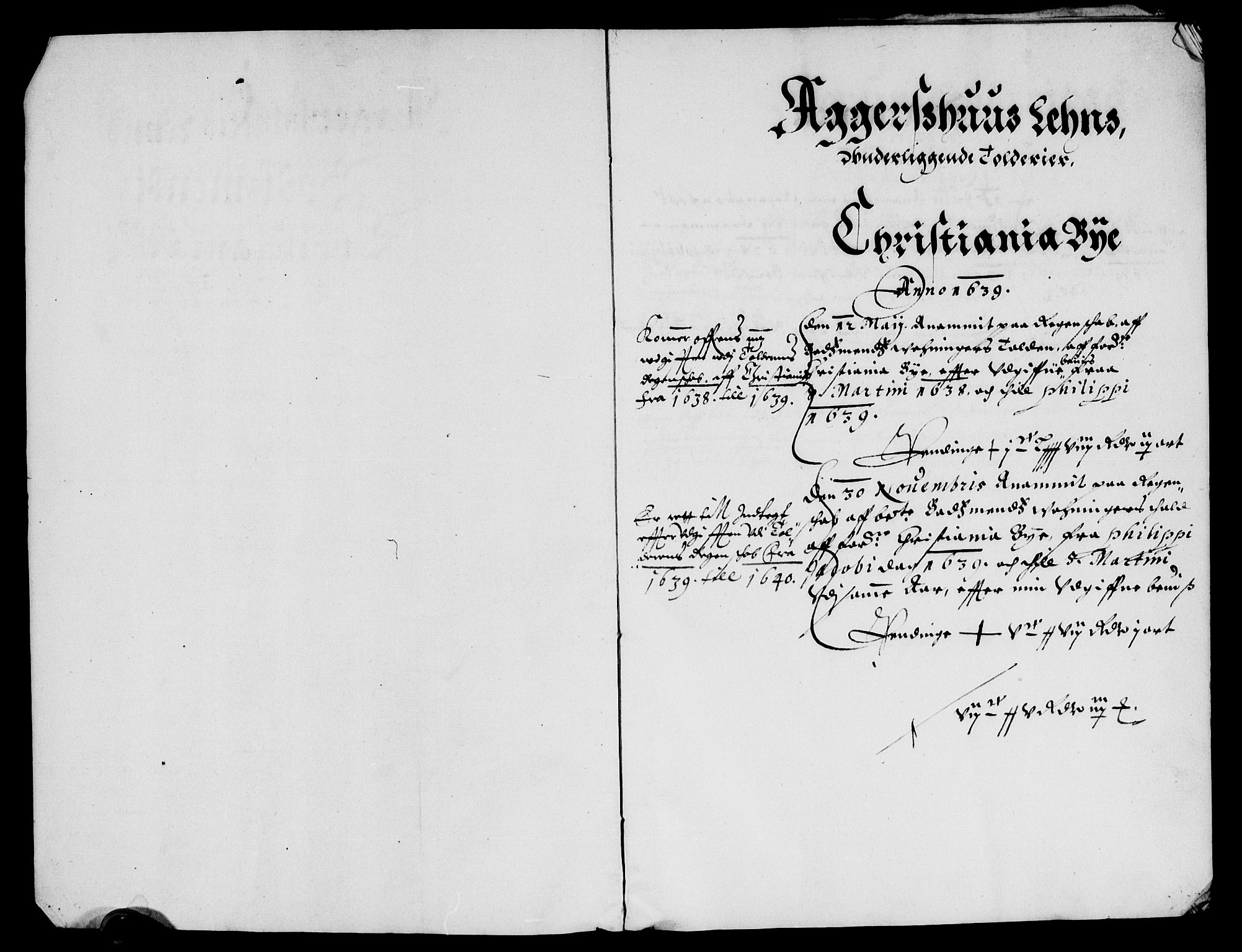 Rentekammeret inntil 1814, Reviderte regnskaper, Lensregnskaper, AV/RA-EA-5023/R/Rb/Rba/L0156: Akershus len, 1638-1642